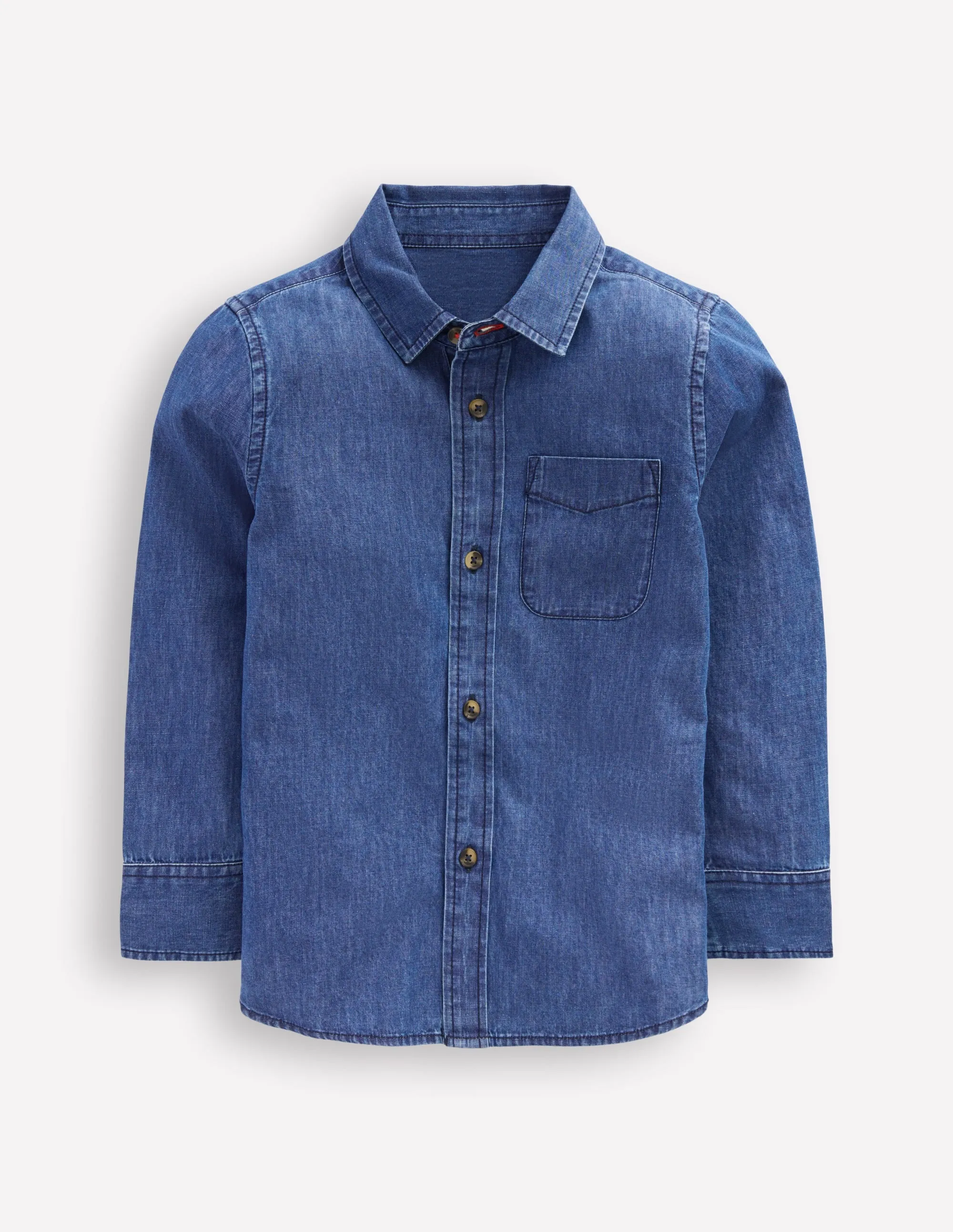 LowProfileZipperSystem ZipClosure Denim Shirt-Mid Vintage Denim (Mid Wash)