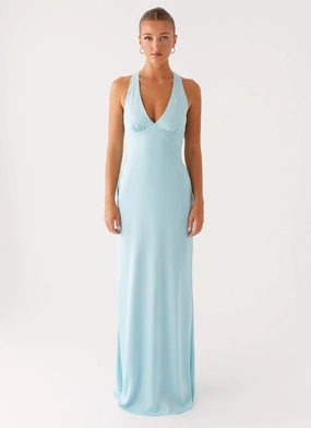 Desi Halterneck Maxi Dress - Mint