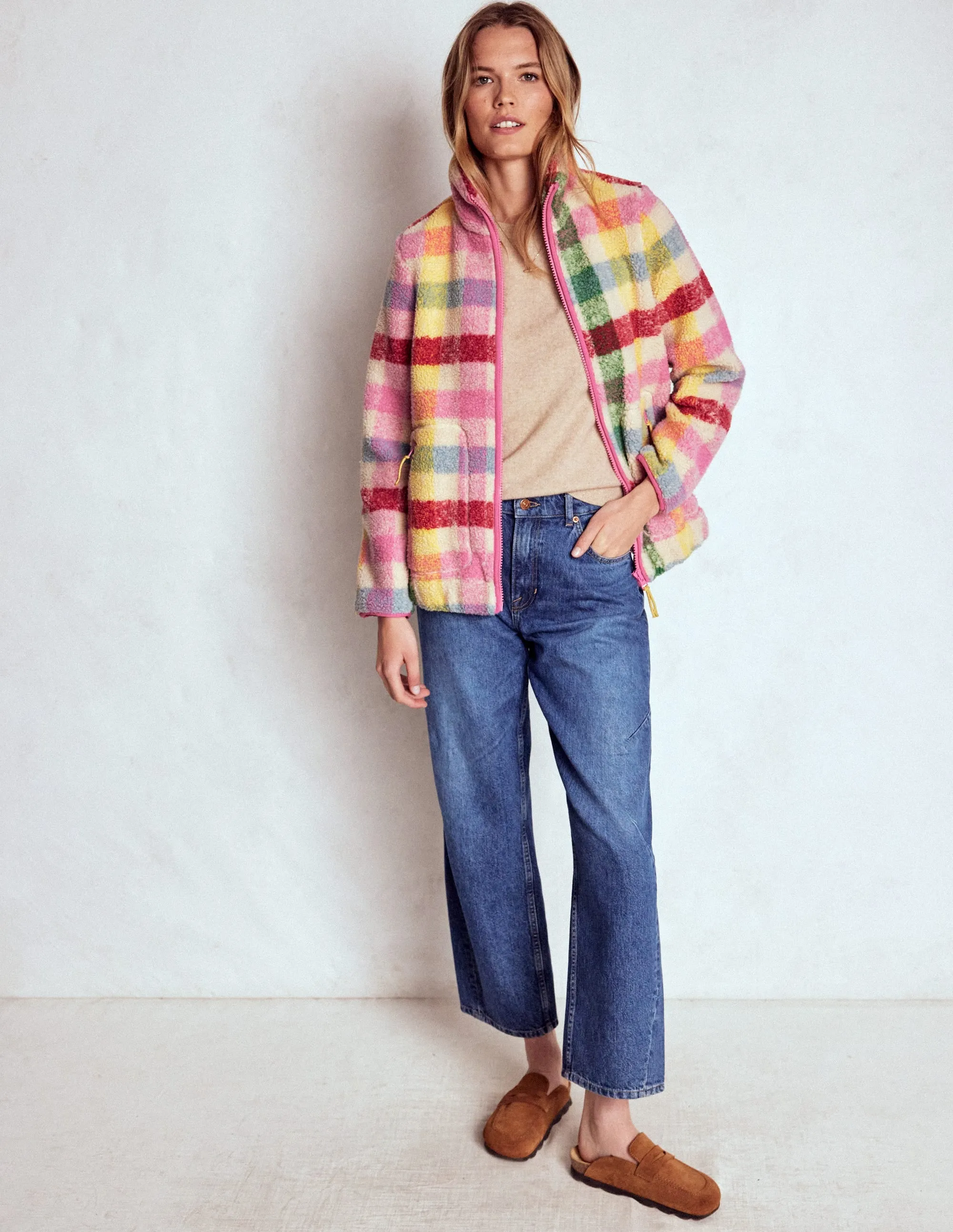 Westminster Borg Jacket-Multi, Check Casual Comfy Layer Airflow Ventilation System