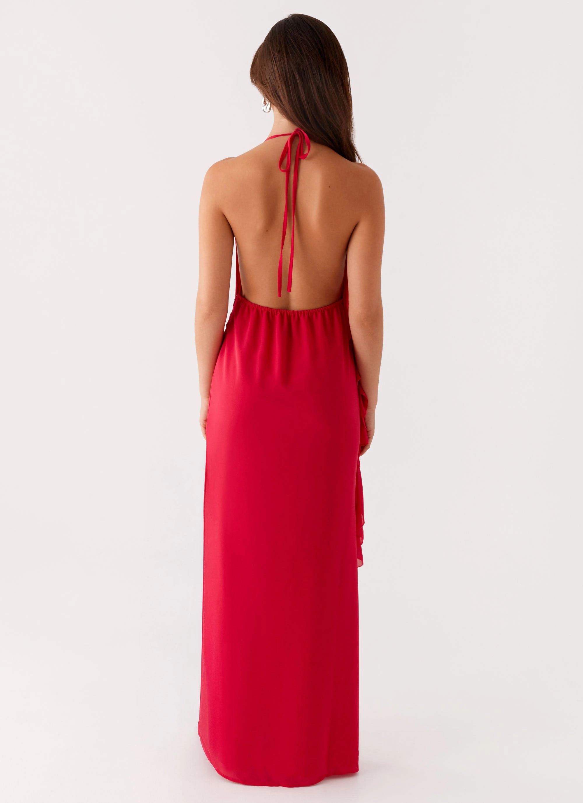 Diedre Rose Strappy Maxi Dress - Raspberry
