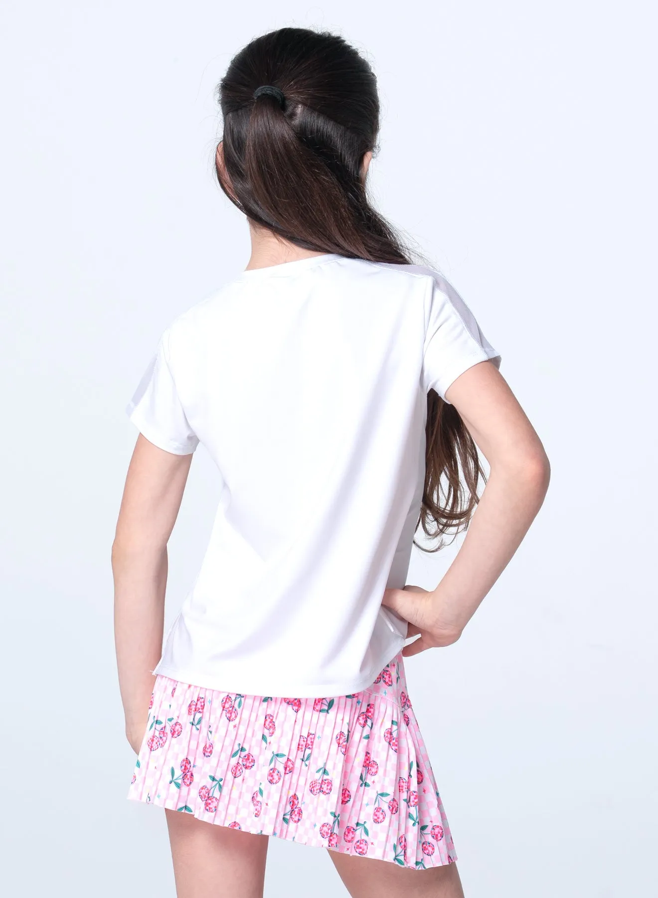 Disco Cherry Short Sleeve WideNeckline