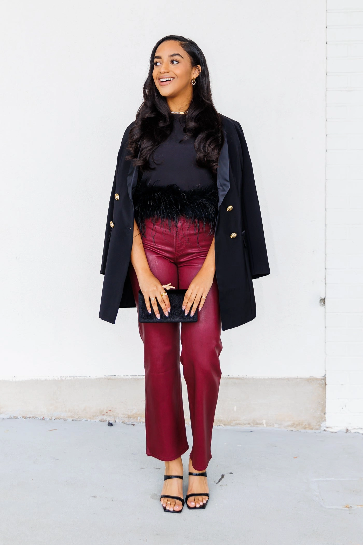 Luxury Student Outfit Autumn Days Parent Style EVIE COATED JEANS