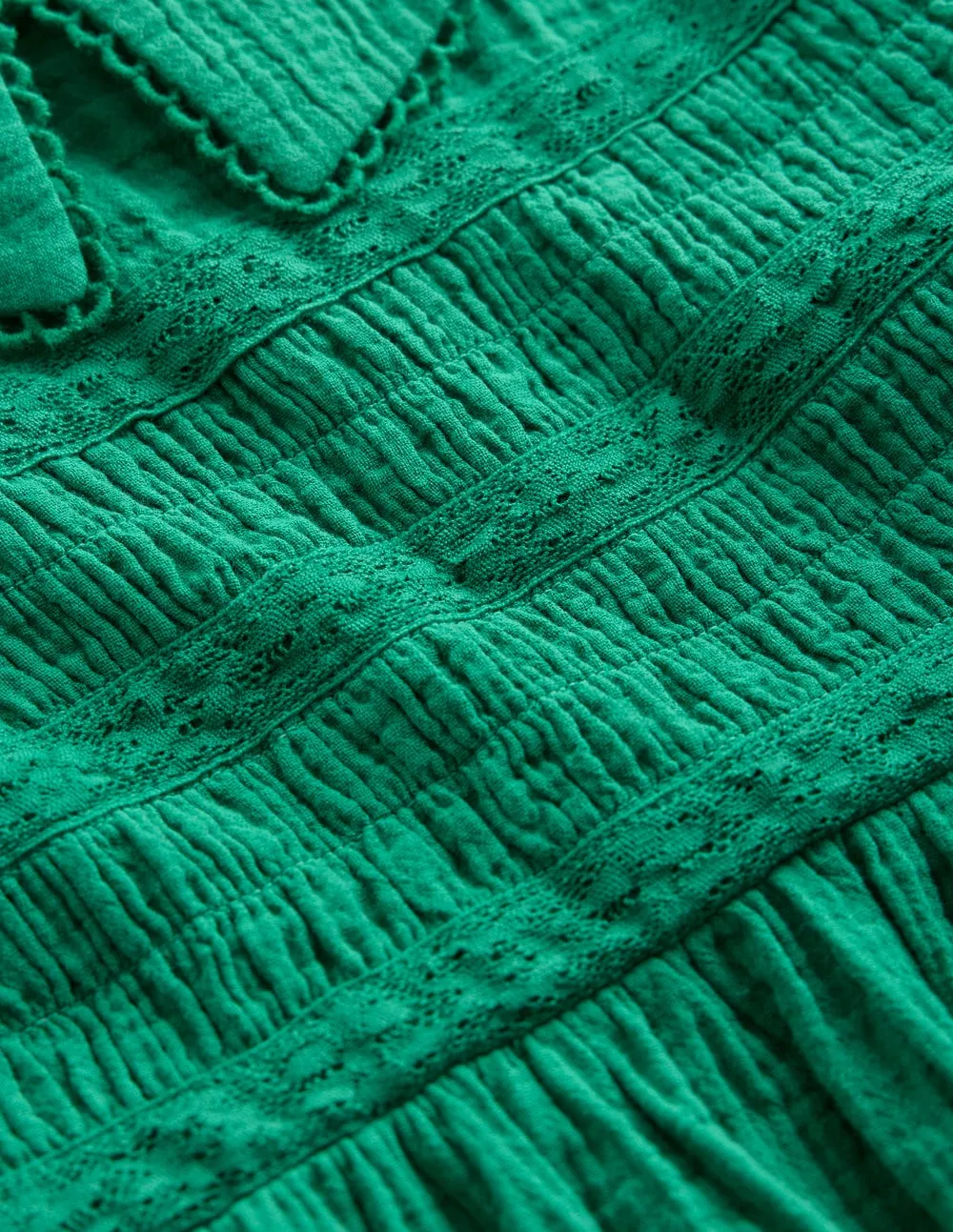 Double Cloth Collared Dress-Shady Green Simple yet sophisticated gown Formal Occasion