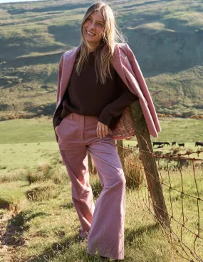 Woodbridge Cord Blazer-Blushing Rose Ergonomic Cut