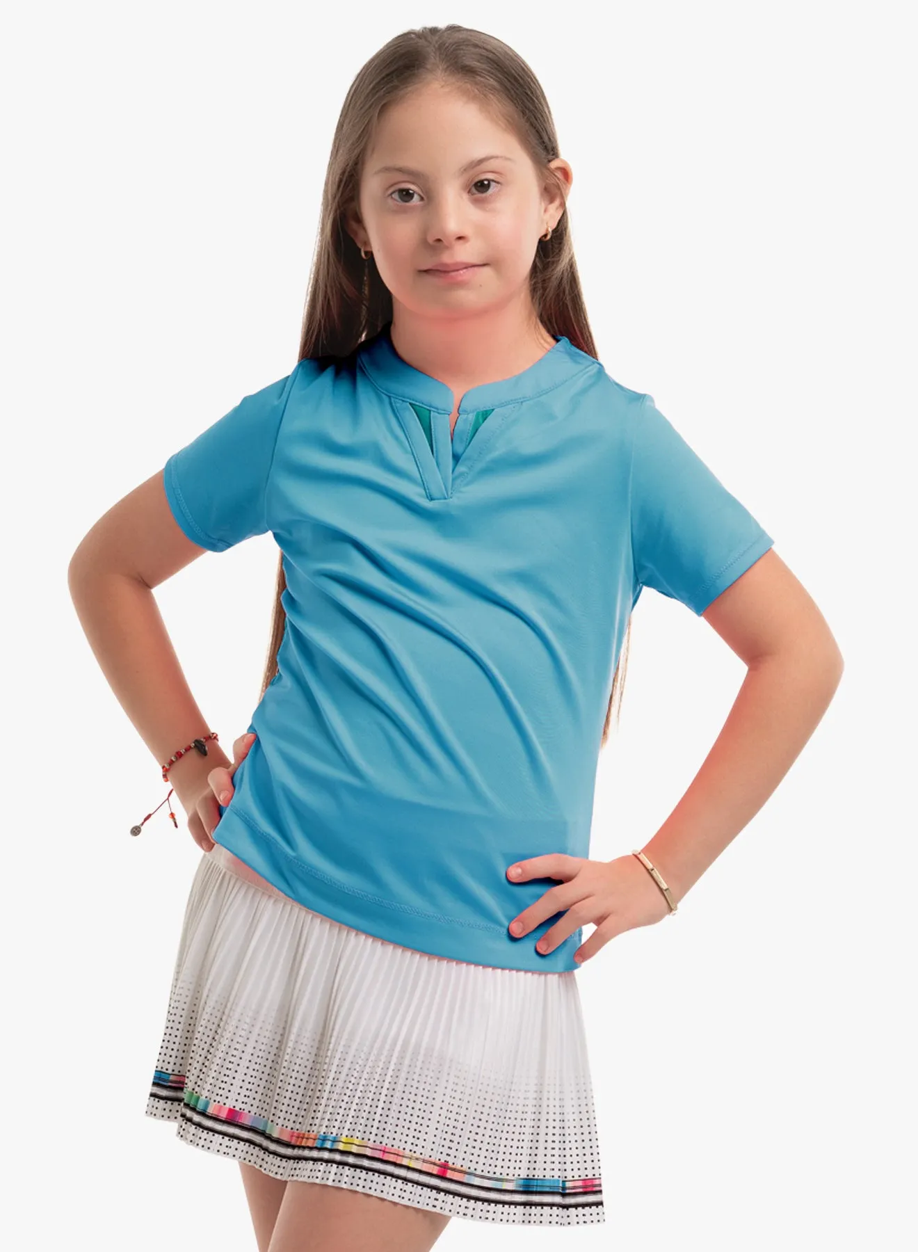 YarnDyeStripe Double V Short Sleeve