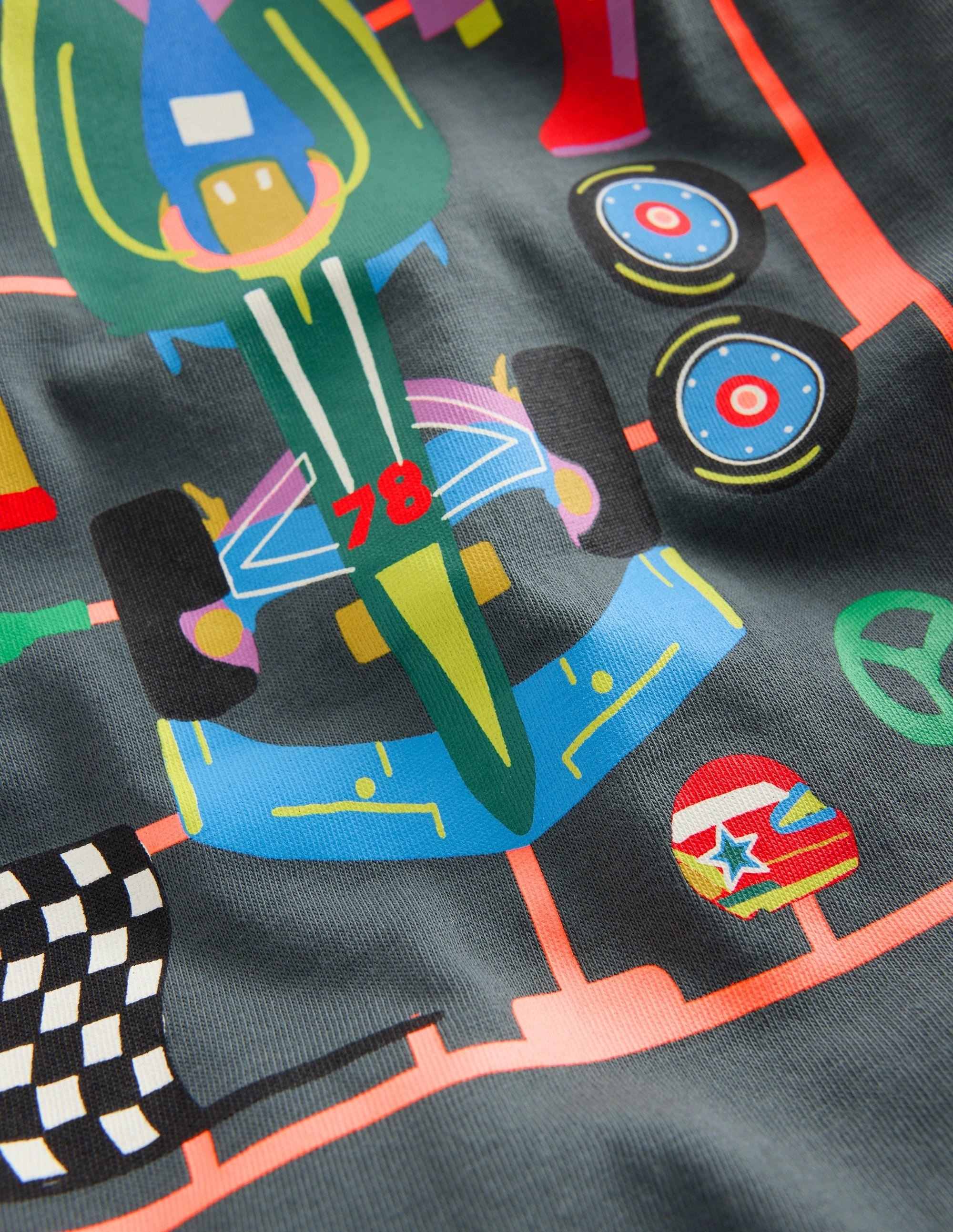 Front & Back Printed T-shirt-Smoke Kit Car anti static coating