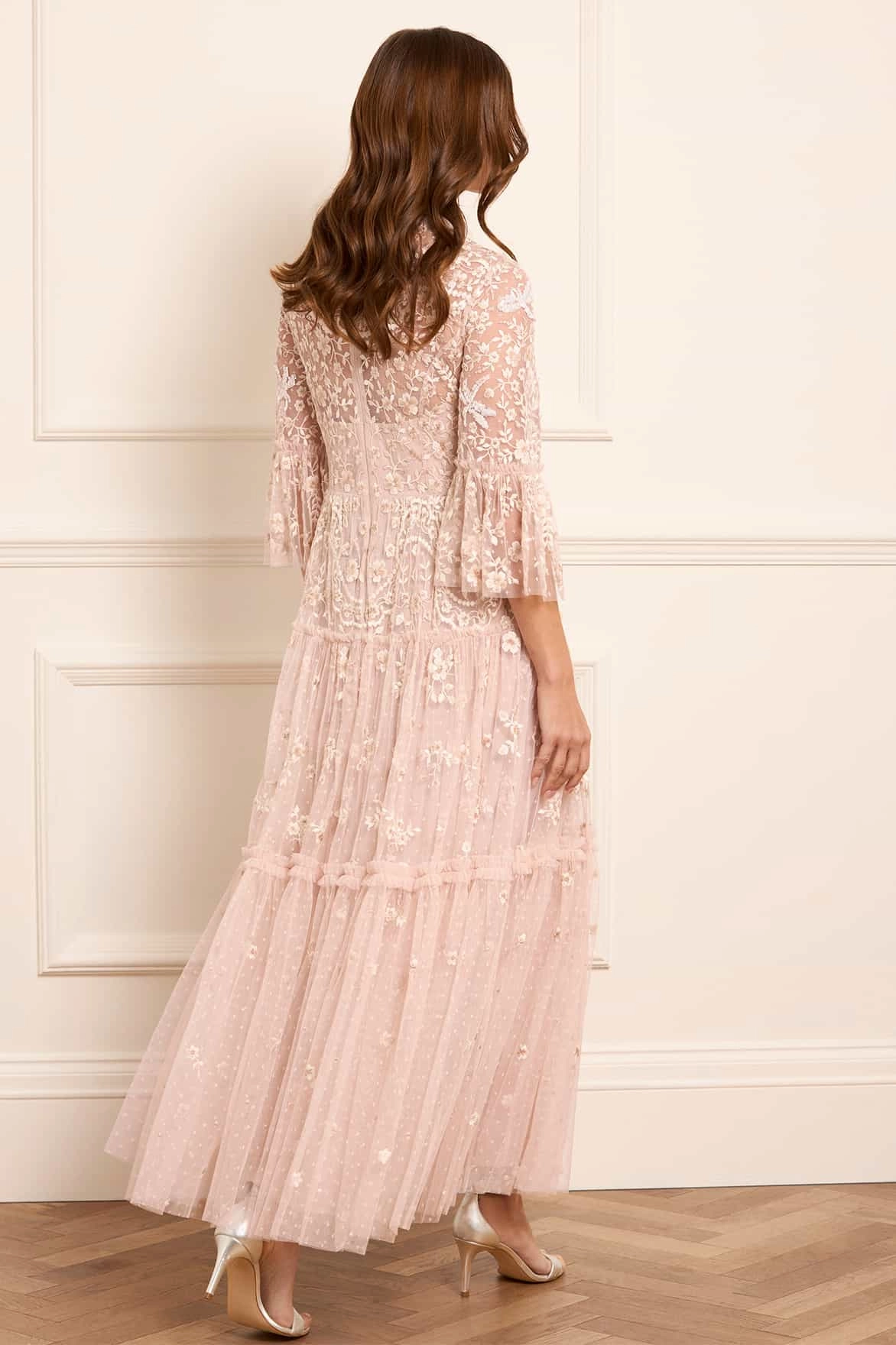 Classic Look Satin Touch Dragonfly Garden Ankle Gown