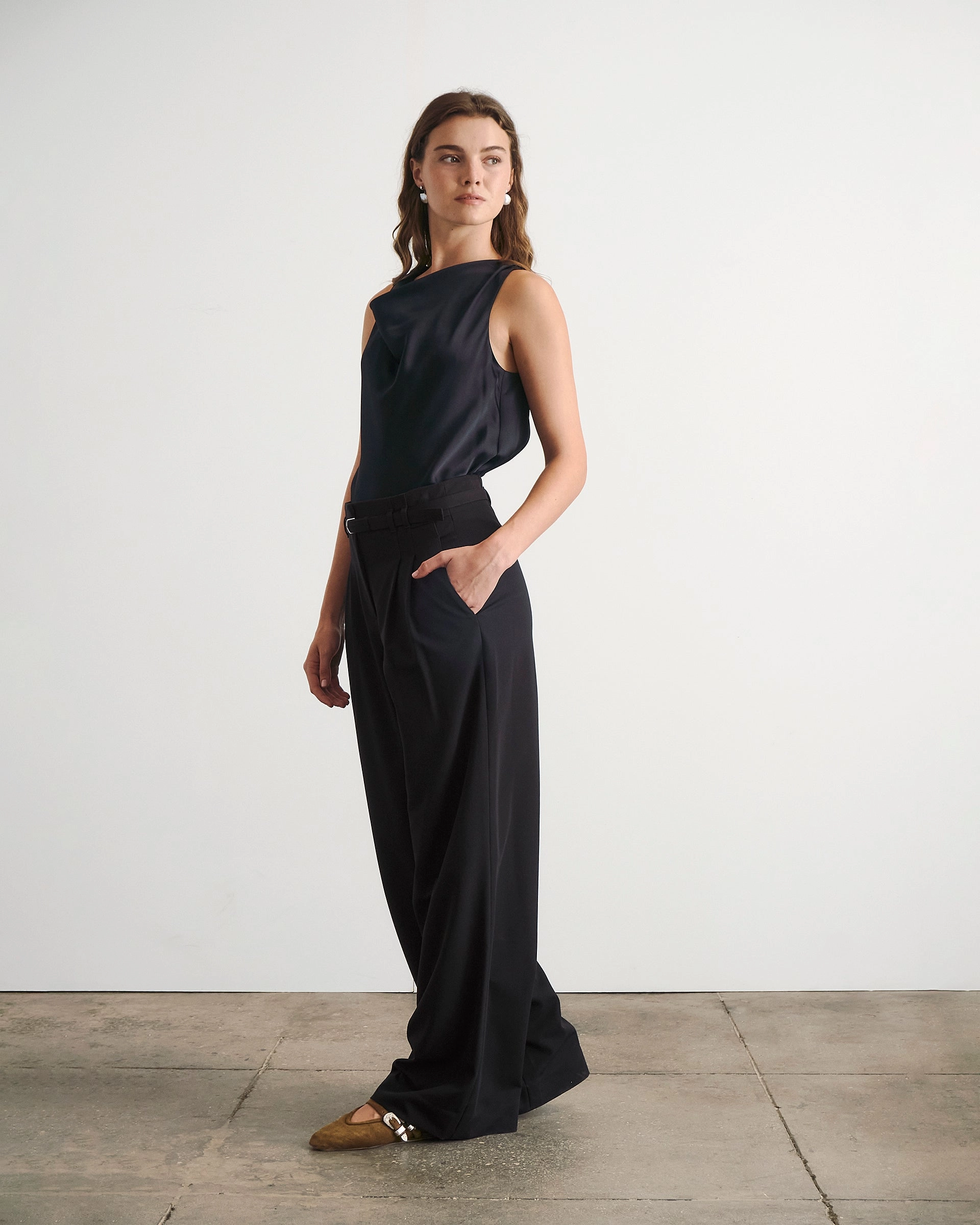 Non Slip Waistband Drew Pant