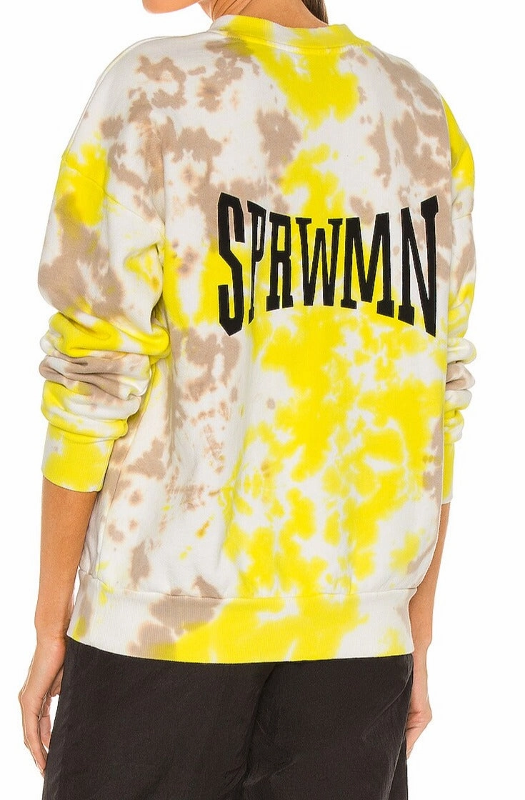 Minimalist Aesthetic Crewneck Sweatshirt Logo Lemonade Tie Dye