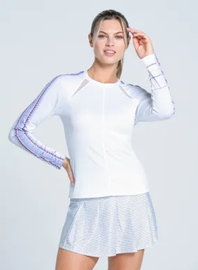 Lavender Love Long Sleeve DoubleLayeredShoulders Sporty Design