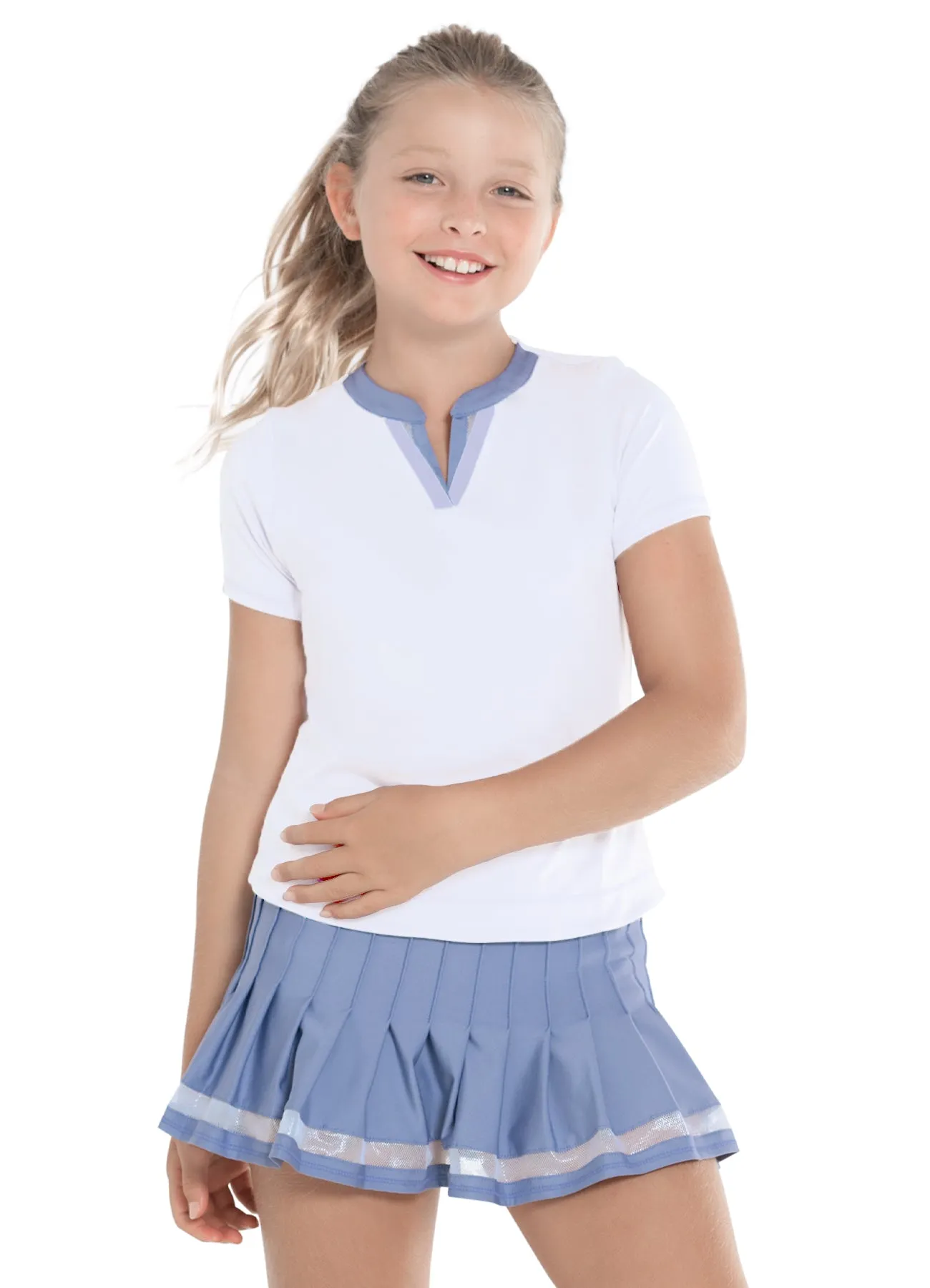 Double V Short Sleeve ReinforcedArmholes Sporty Cardigan