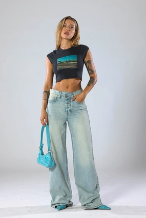 Tough Flex Oversized Jean / Seattle Blue