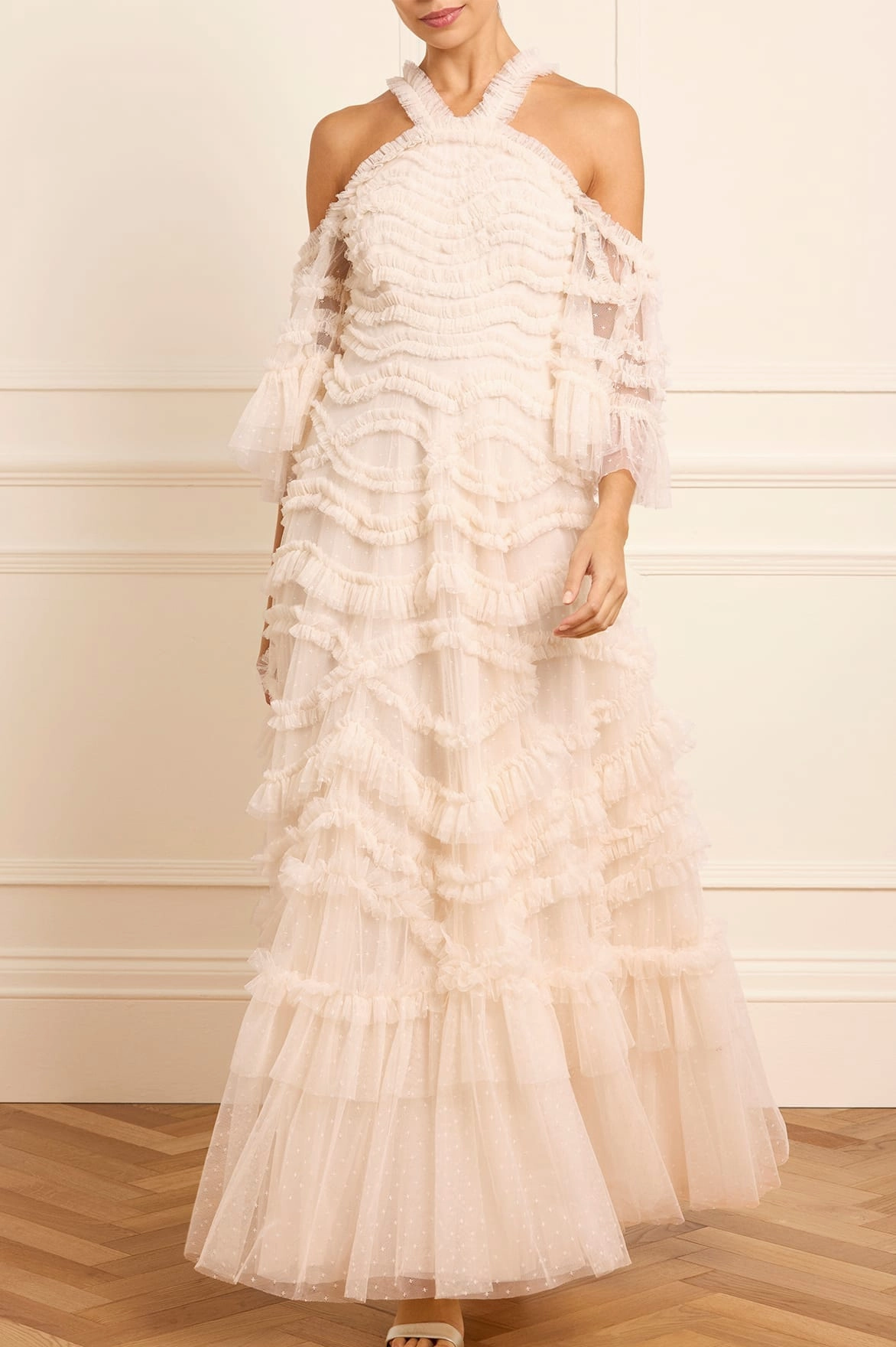 Fall Outfit Bronte Off-Shoulder Gown