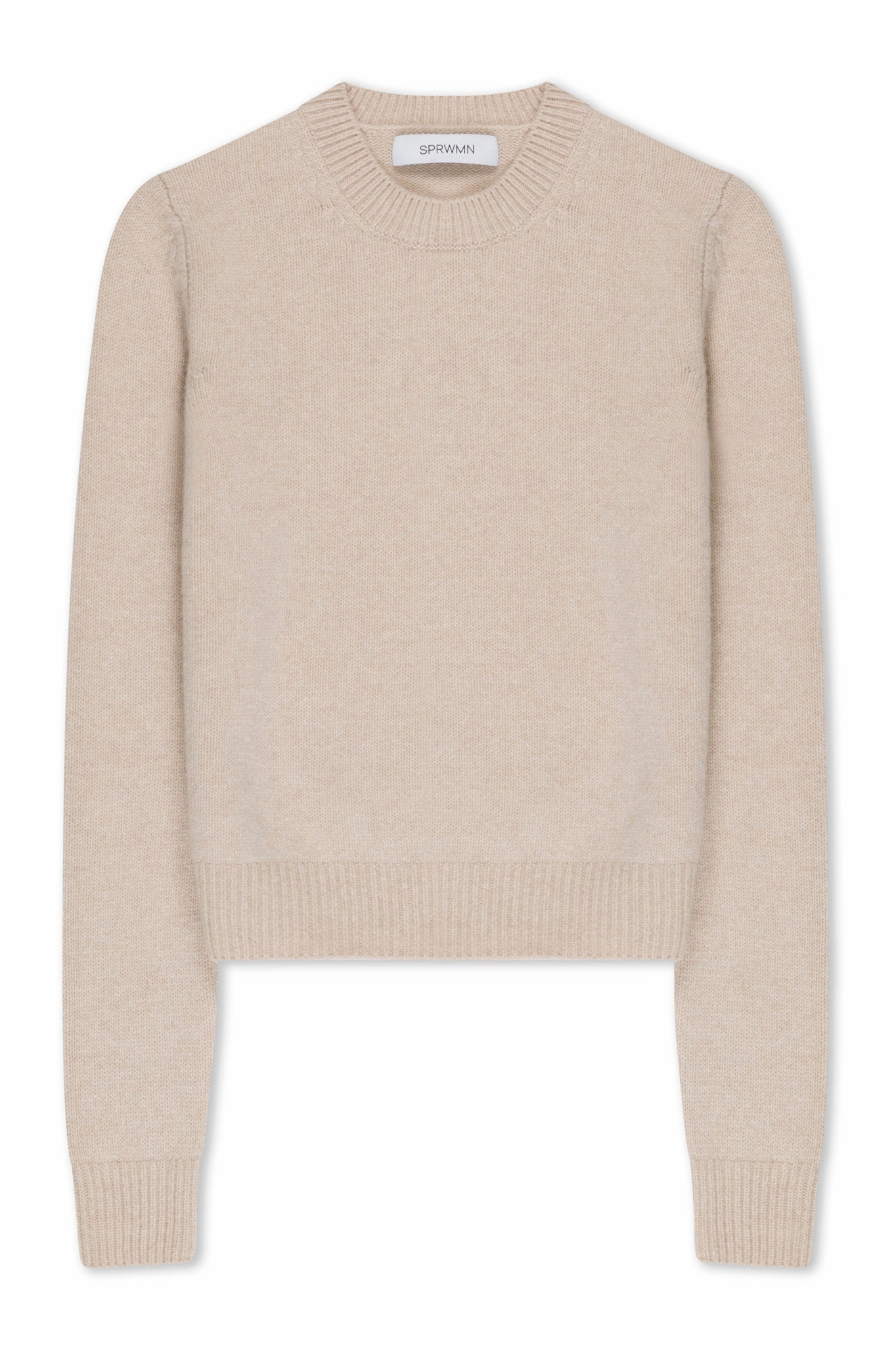 Oat Cashmere Crewneck Sweater Relaxed Fit Shirt AntiOdorTreatment
