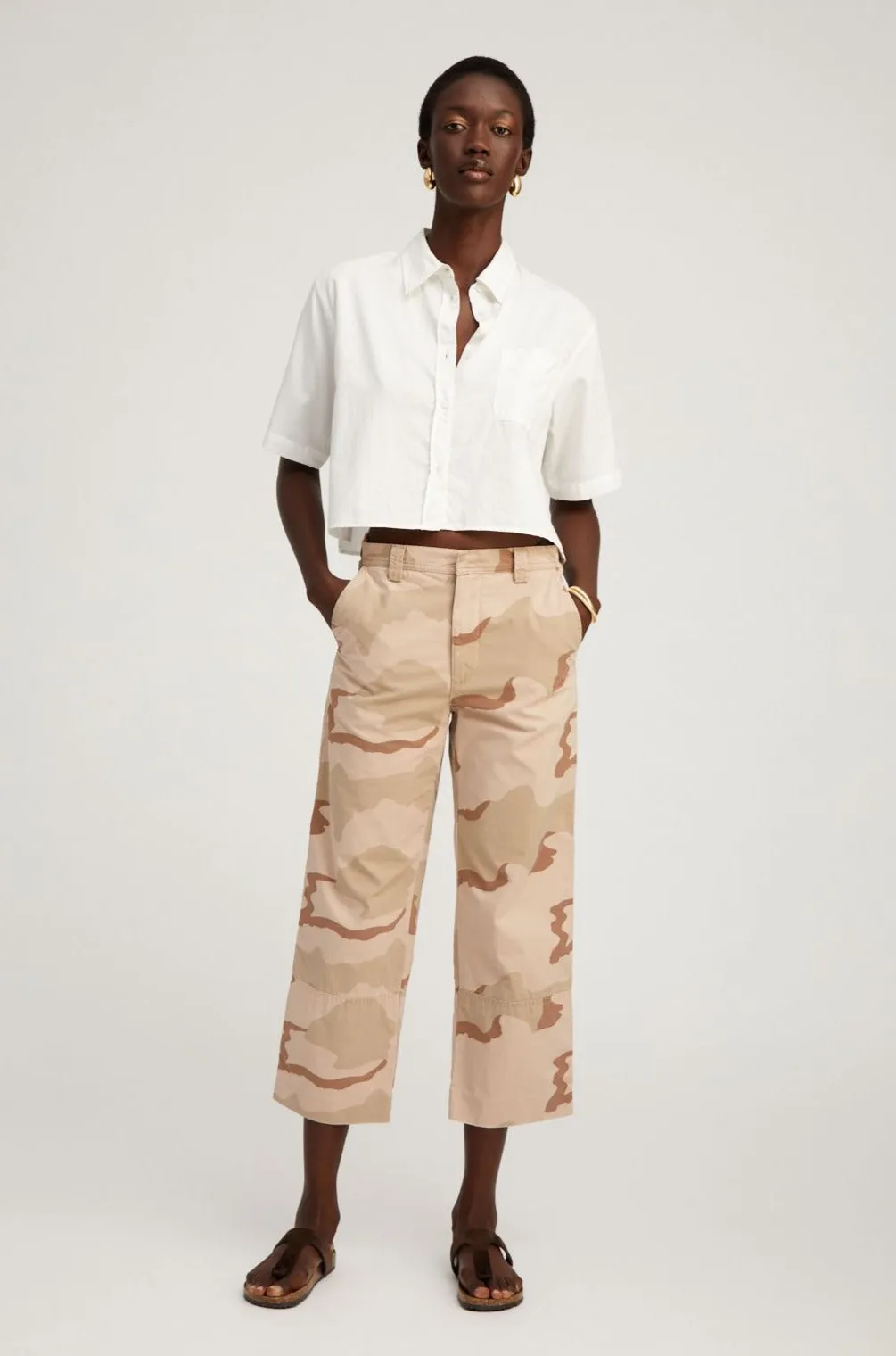 Dusty Pink Camouflage Slash Pocket Trousers Thermal Lining Breathable wear
