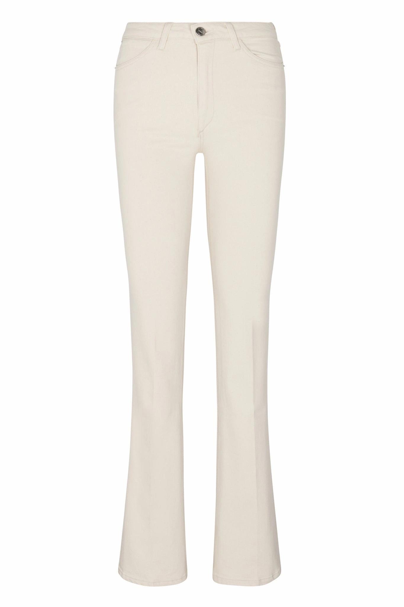 Earhart Off White Micro Flare Denim Cozy Blouse Outdoor Apparel