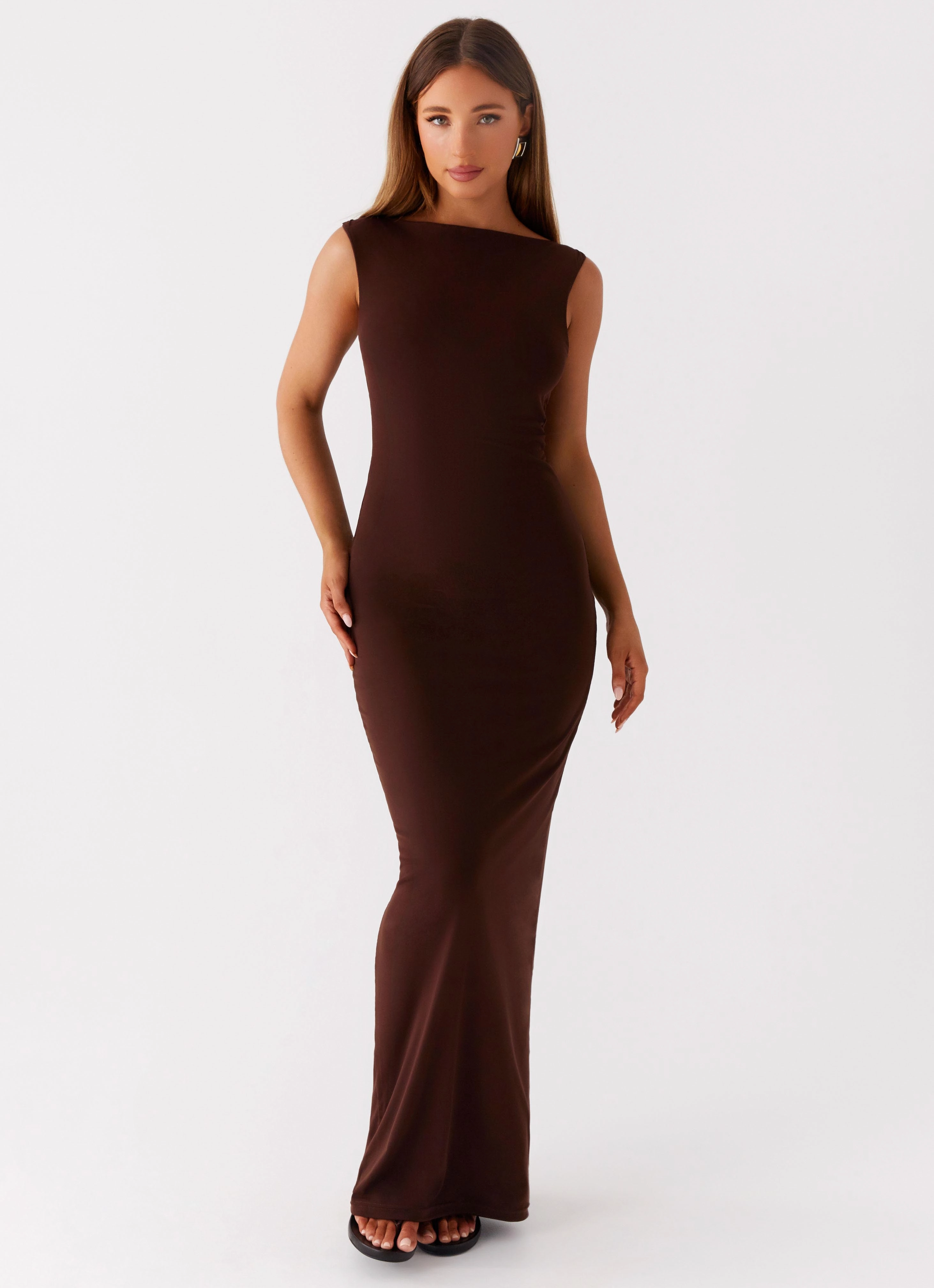 Earthbound Muse Maxi Dress - Chocolate