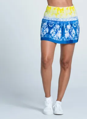 Flexible Seam Comfort Fit Shibori Wave Skirt-14"