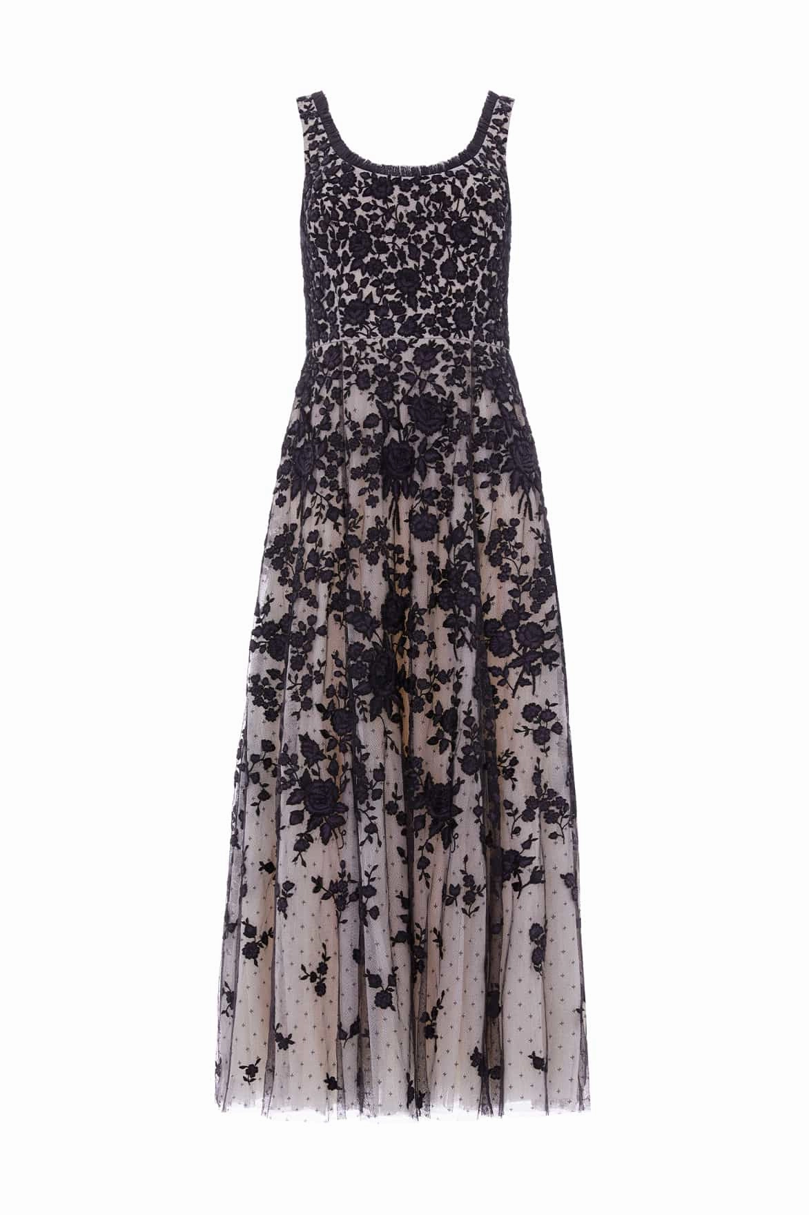 Rosa Scoop Neck Ankle Gown Classic Design