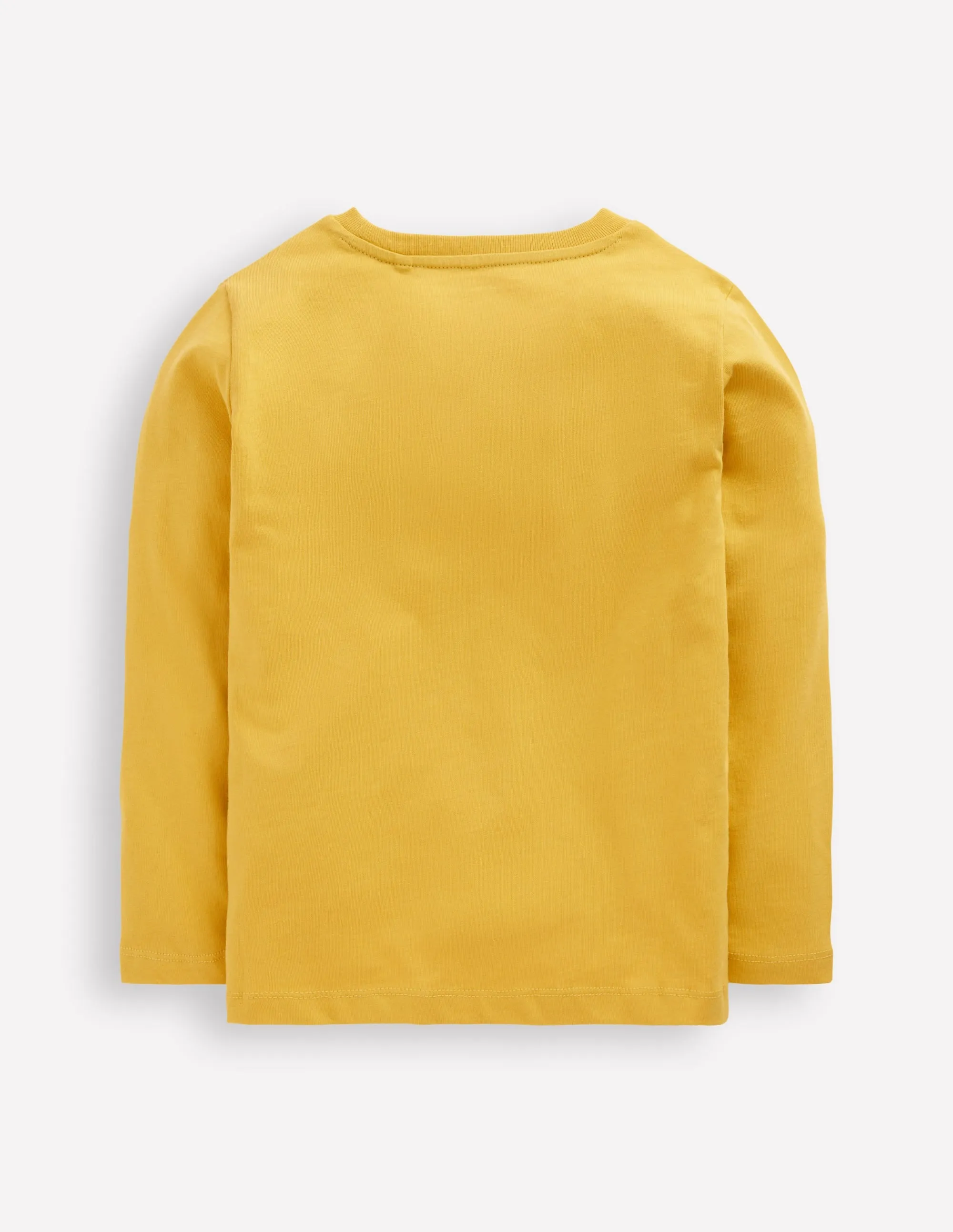 Long Sleeve Glow T-shirt-Canary Yellow Owls NonPill Surface Treatment Basic Tee