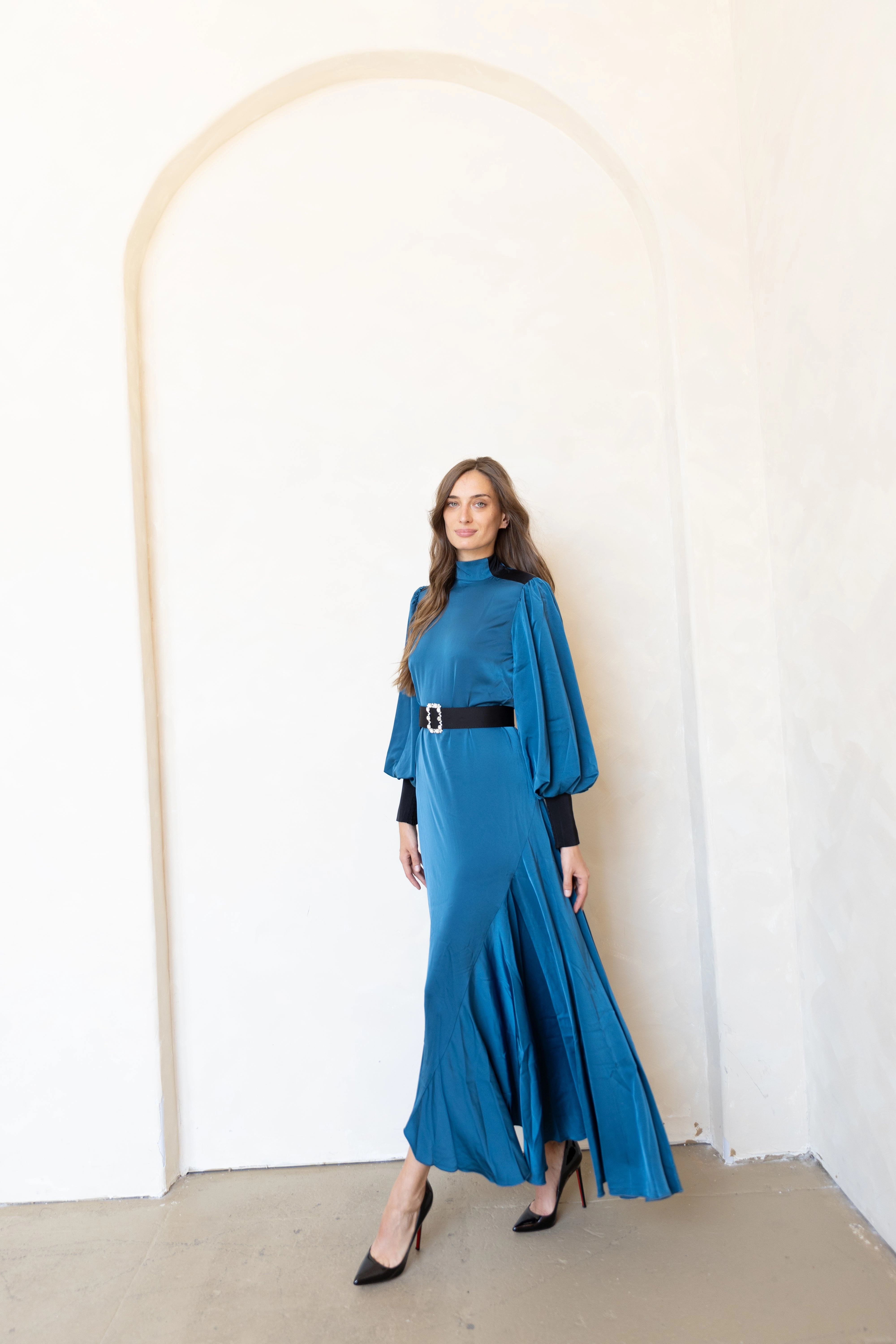 V-Neck Classic Cut Camilla Blue