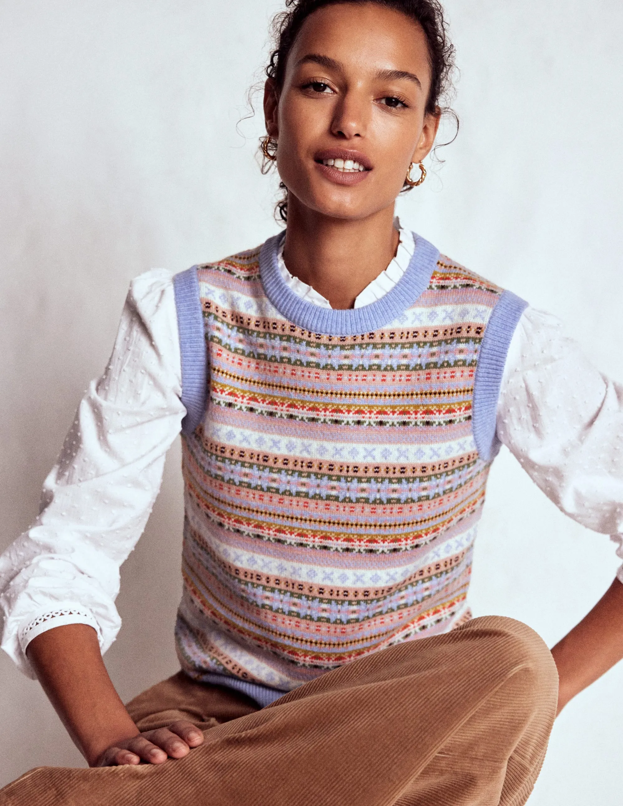 Edie Fair Isle Tank-Heritage Fair Isle Cozy Classic Seasonal Layered