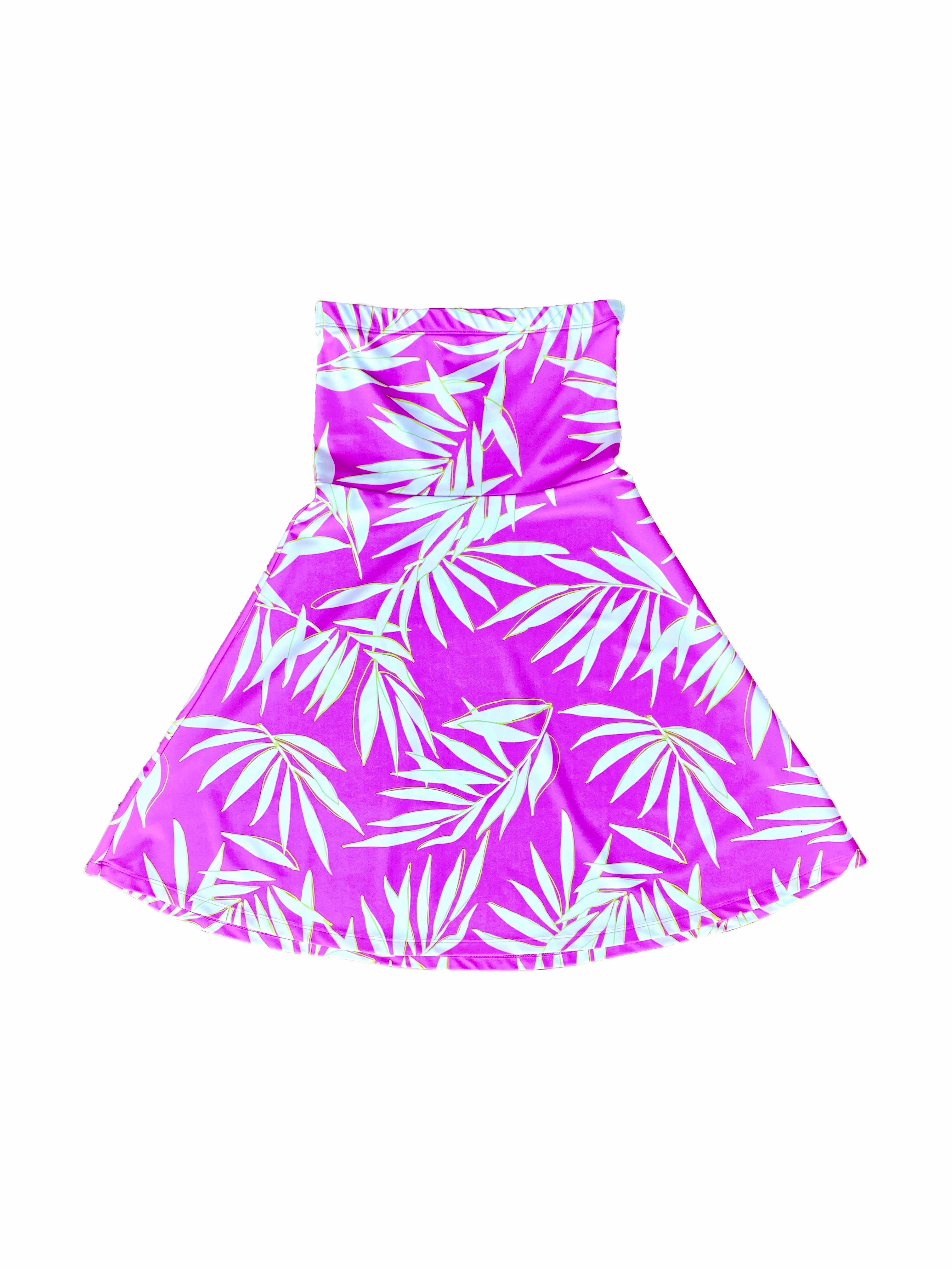 Avalon Dress Palm Leaf Orchid Bless Touch Artistic Shape