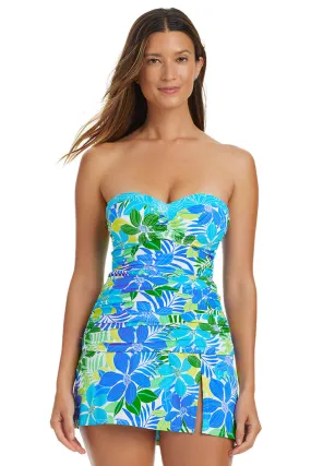 Fresh Takes Sweetheart Bandeau Tankini Top NaturalFiberBlend