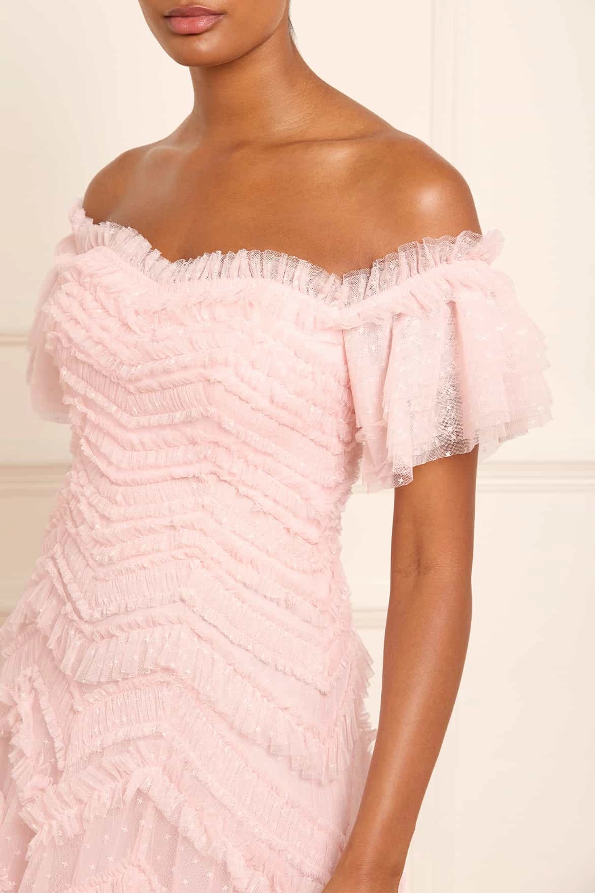 Essential Layer boho vibe Elia Off-Shoulder Gown