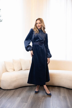 Gentle Glow Trendy Wear Elizabeth Velvet Dress