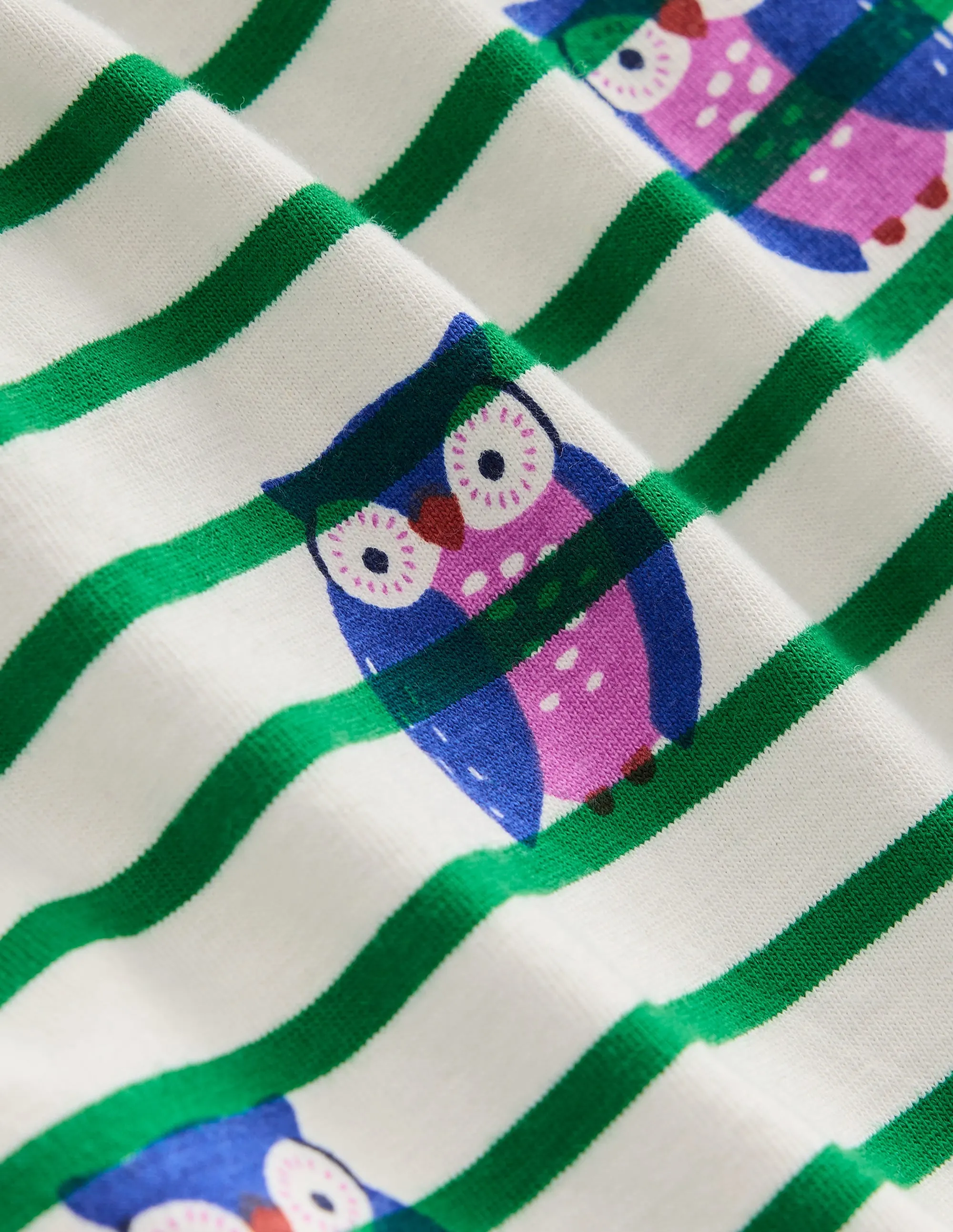 Ella Breton-Ivory/Rich Emerald Owls Non Irritating Collar