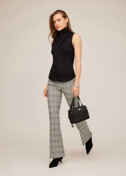 Easy Fit Design Ellie Bootcut Pants in Plaid