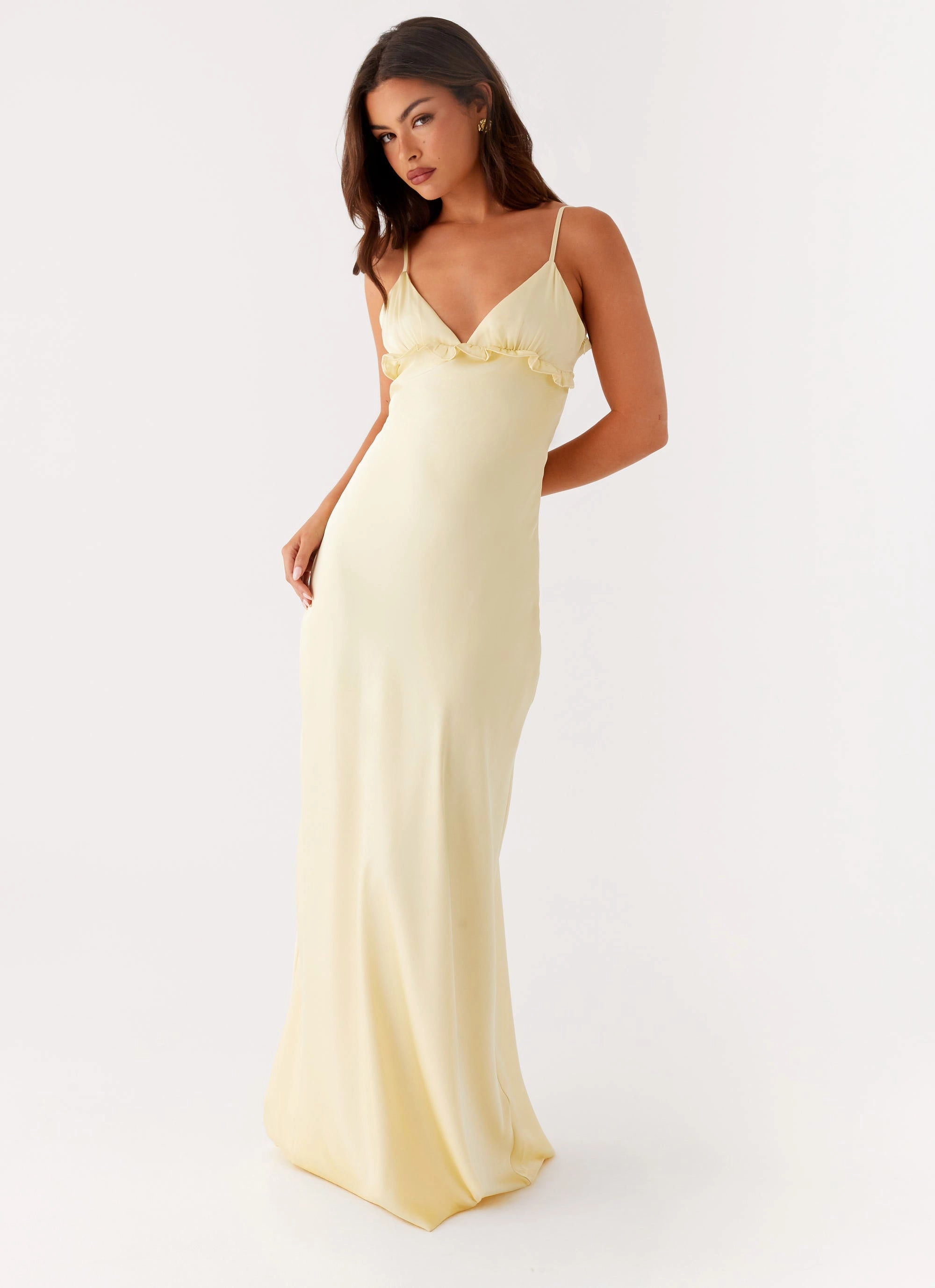 Elona Maxi Dress - Baby Yellow