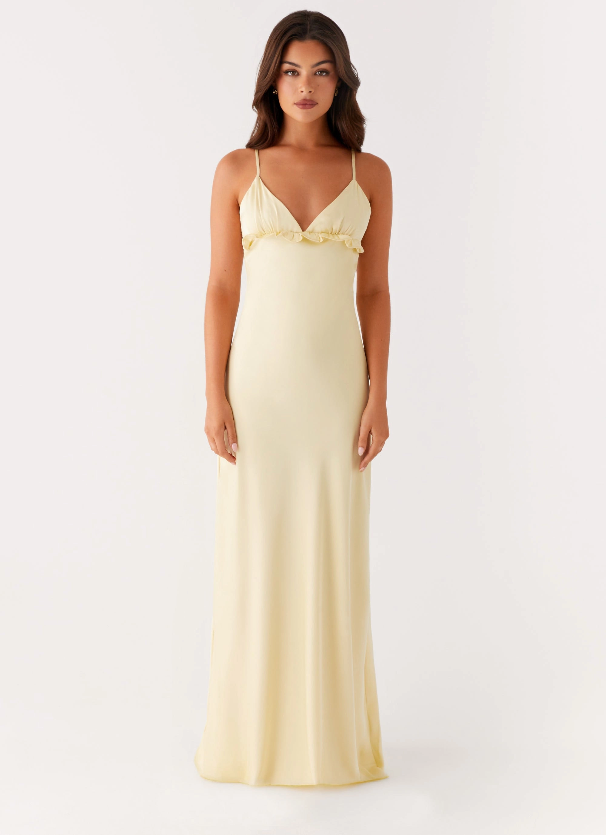 Elona Maxi Dress - Baby Yellow