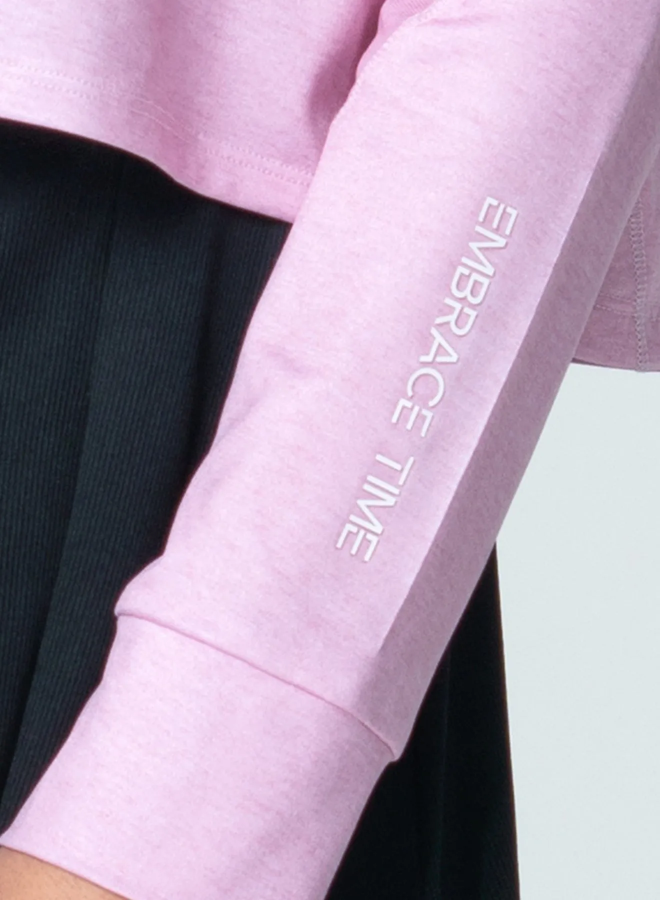 Subtle Texture Weave Embrace Time Long Sleeve