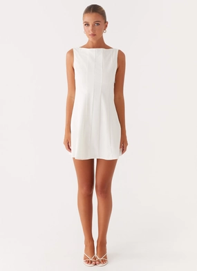 Emelie Mini Dress - White