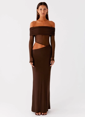 Emery Maxi Dress - Chocolate