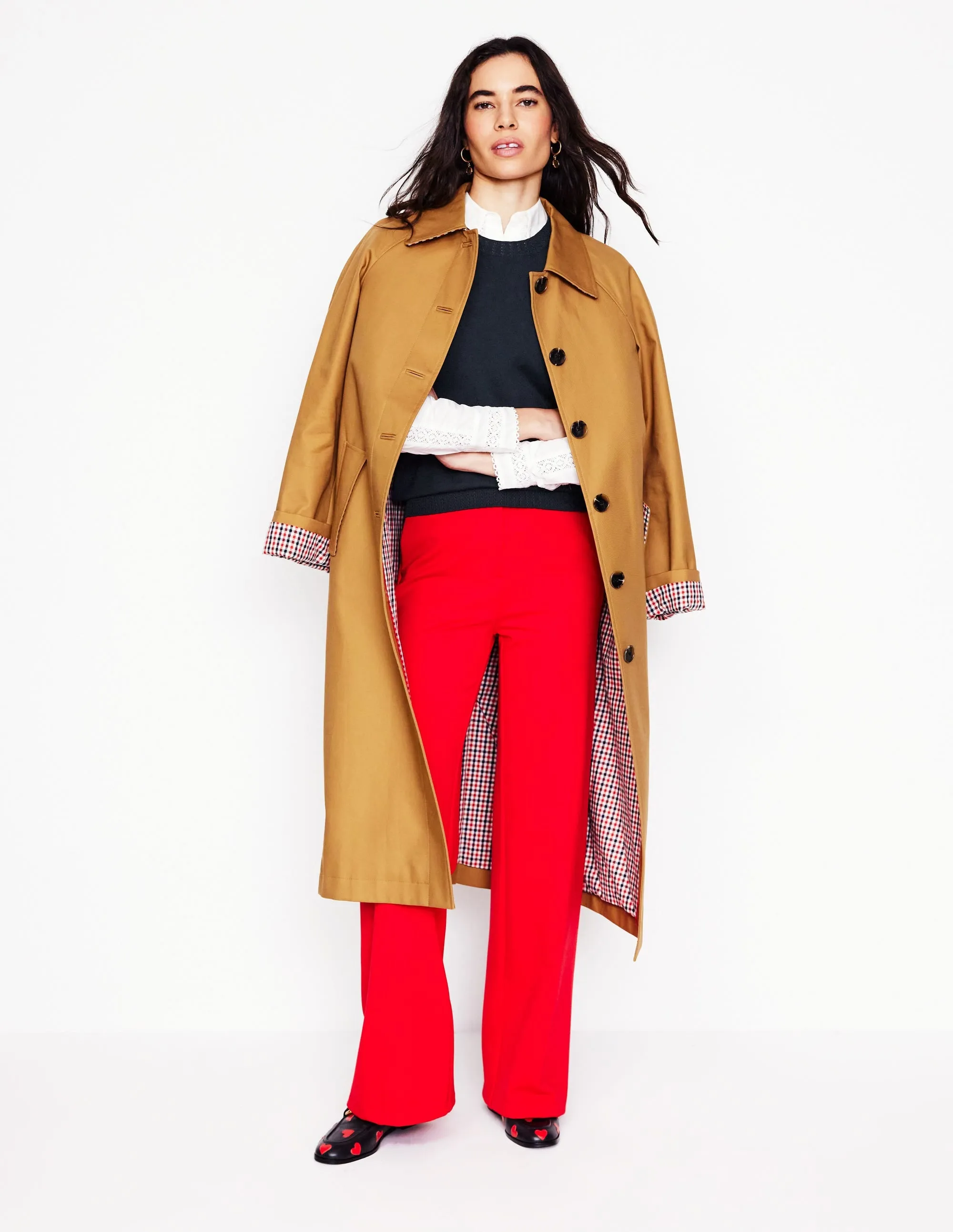 Emilia Cotton Crew Neck Tank-Navy Fresh Season Classic Shape