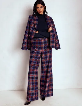 Emilia Cotton Roll Neck Jumper-Navy Travel Wear Moisture Wicking Technology