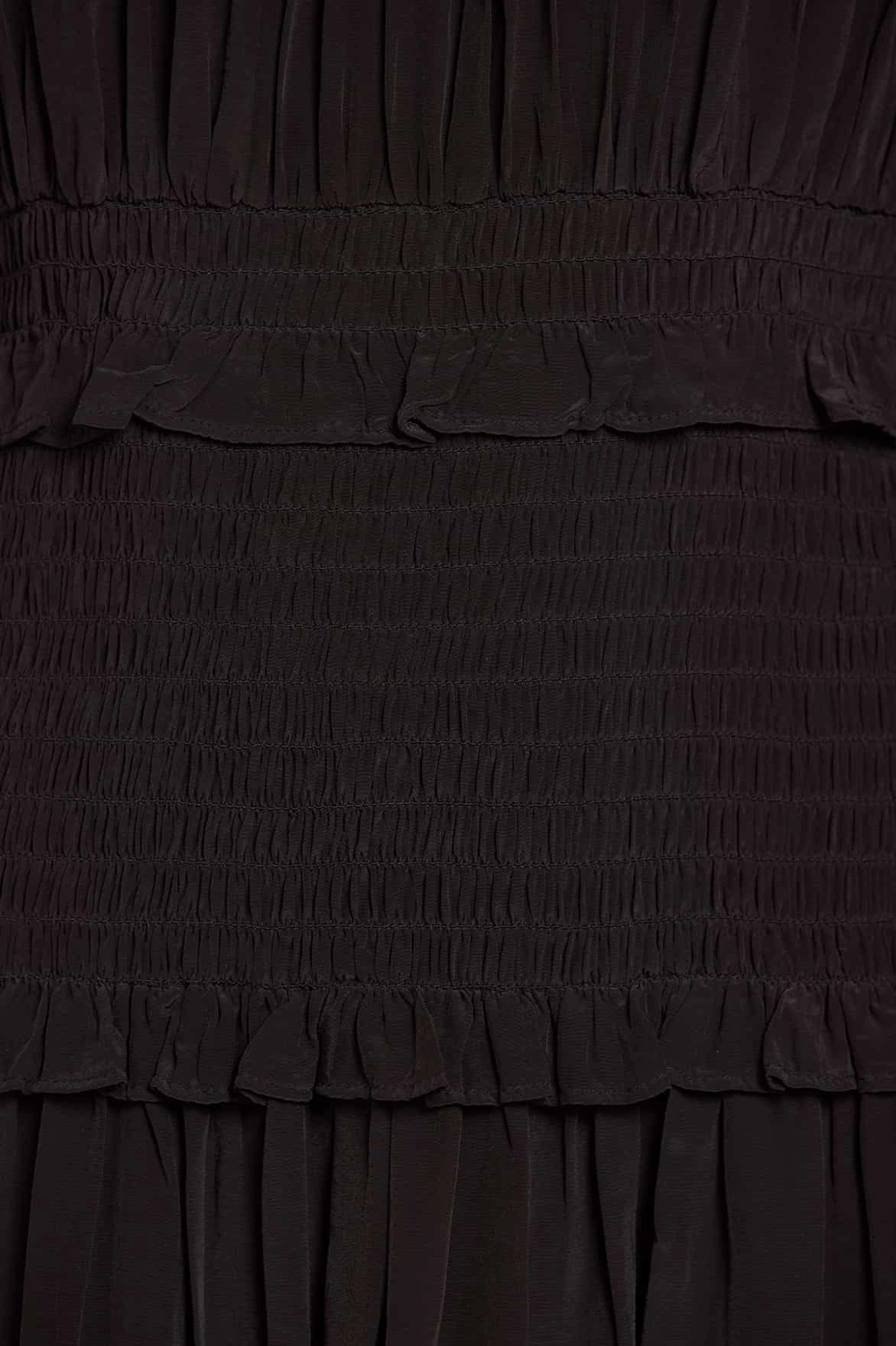 Emilia Crepe Micro Mini Dress Cinched-Waist Elegant Silhouette