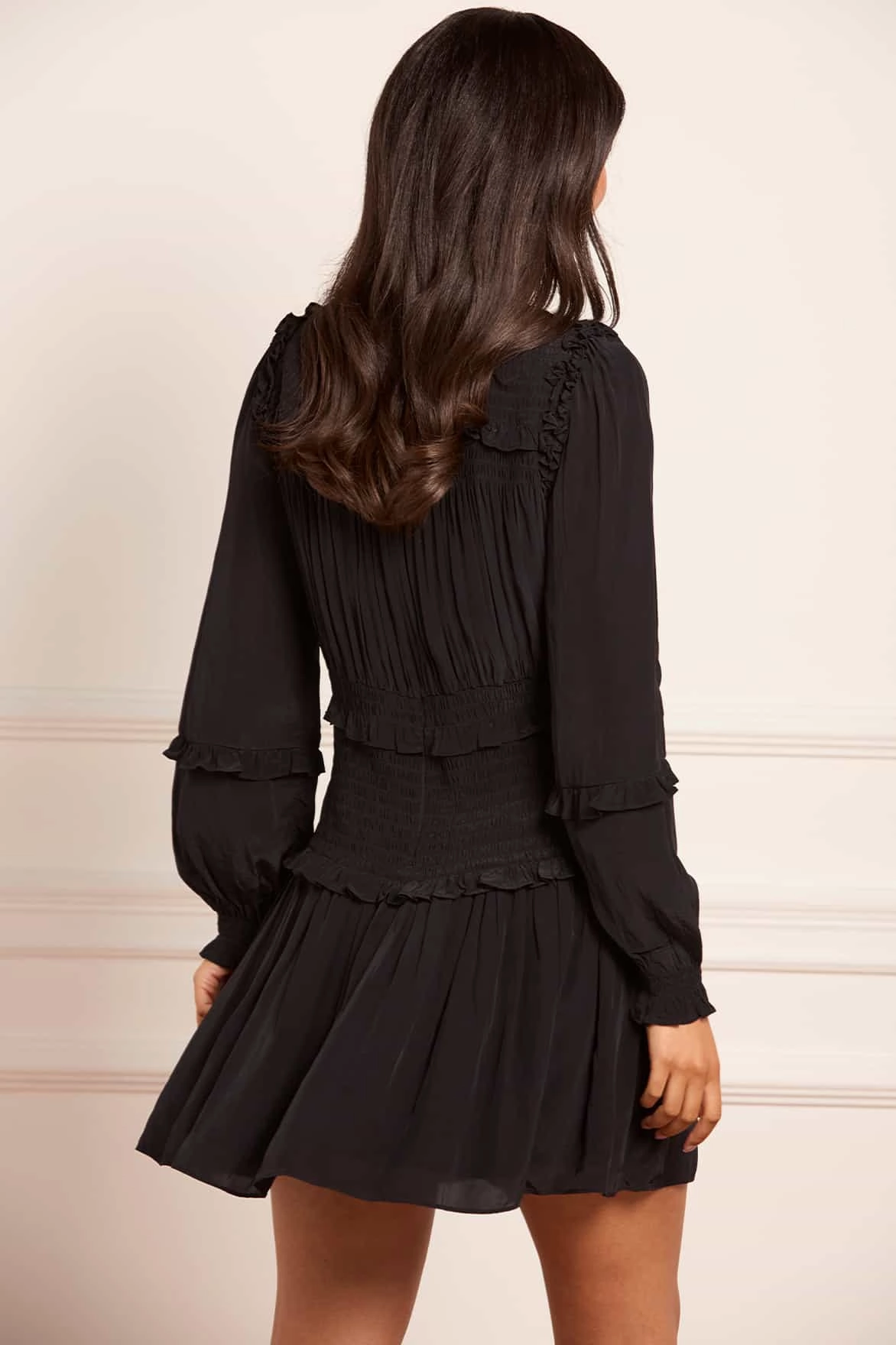 petite size Subtle Touch Emilia Crepe Micro Mini Dress