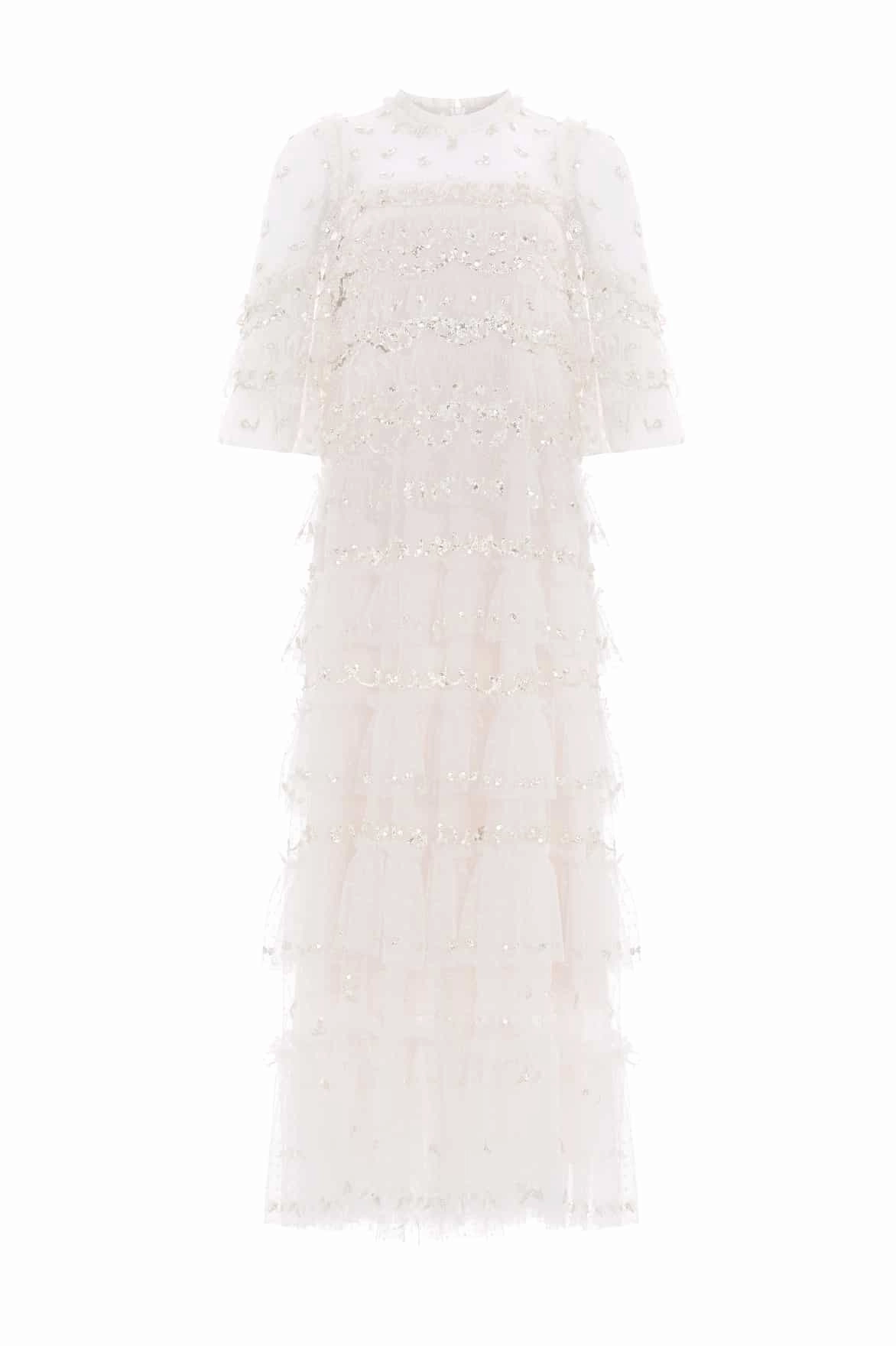 Emily Lace Ankle Gown Elegant Piece Abrasion-resistant