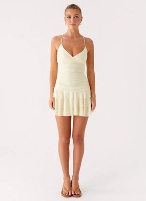 Emily Mini Dress - Yellow