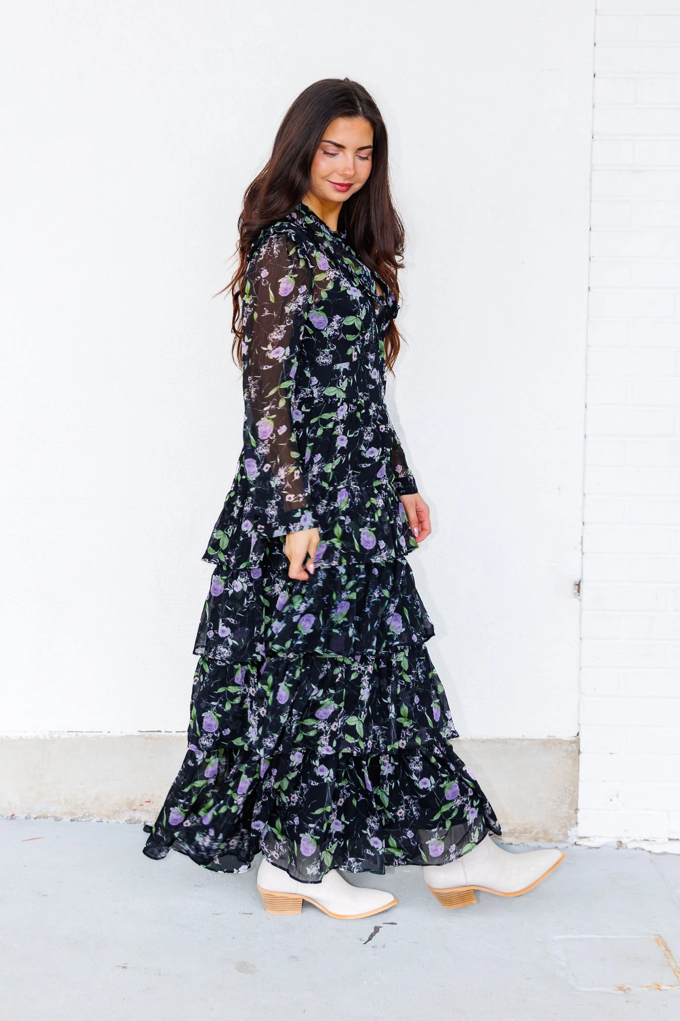 EMMA MAXI DRESS Vibrant pattern Soft Motion