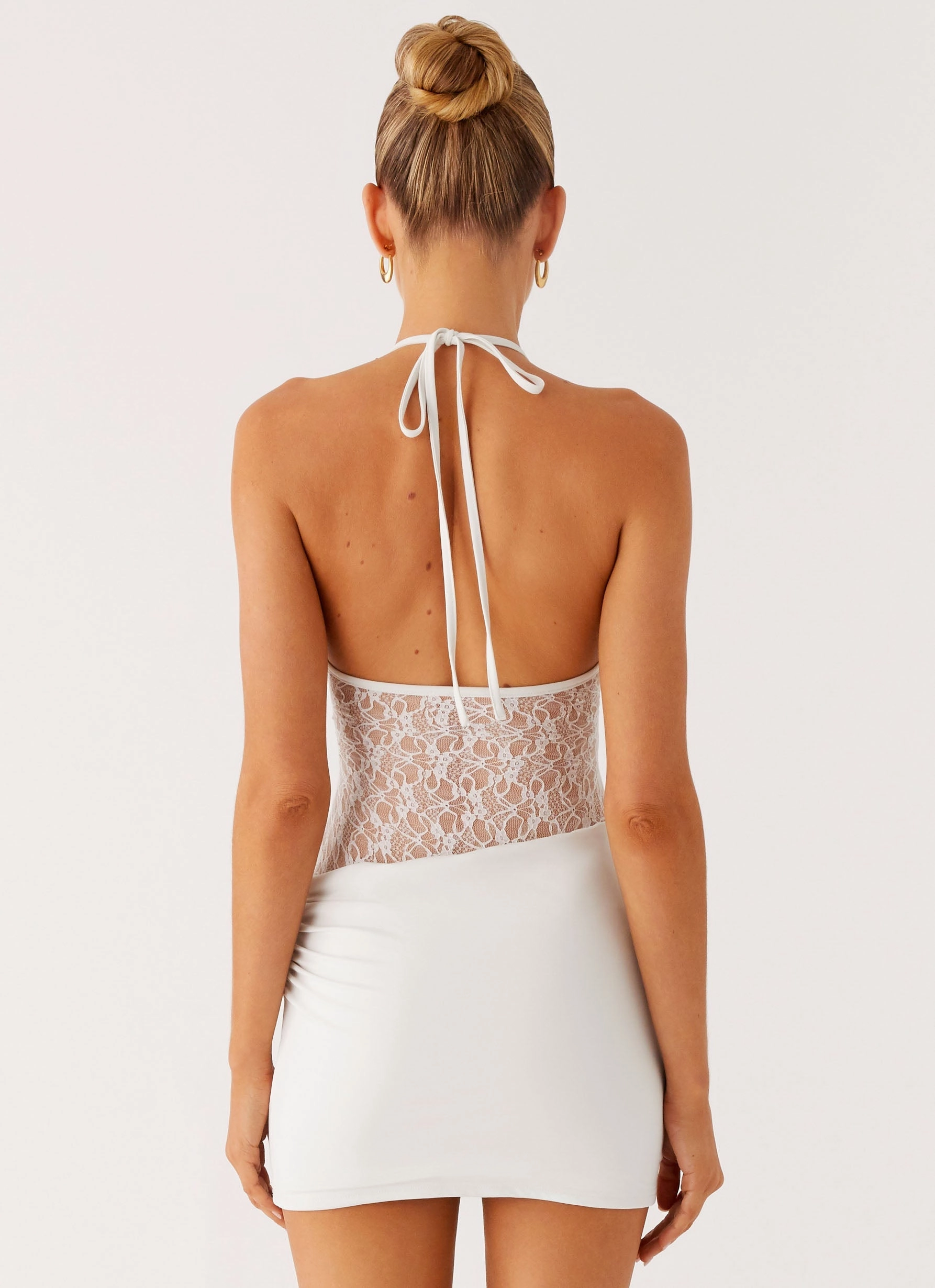Enchant Lace Mini Dress - Ivory
