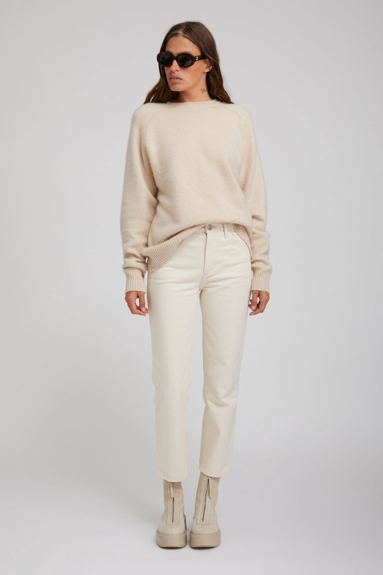 Yoko Crop Straight Leg Denim NoiseReduciting Zipper