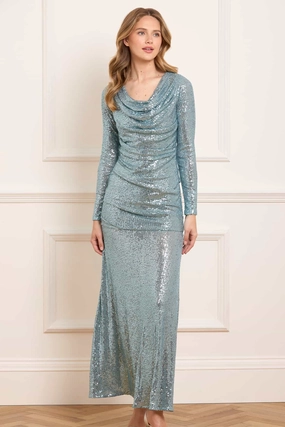 Subtle Lines Smart Shape Erin Long Sleeve Gown