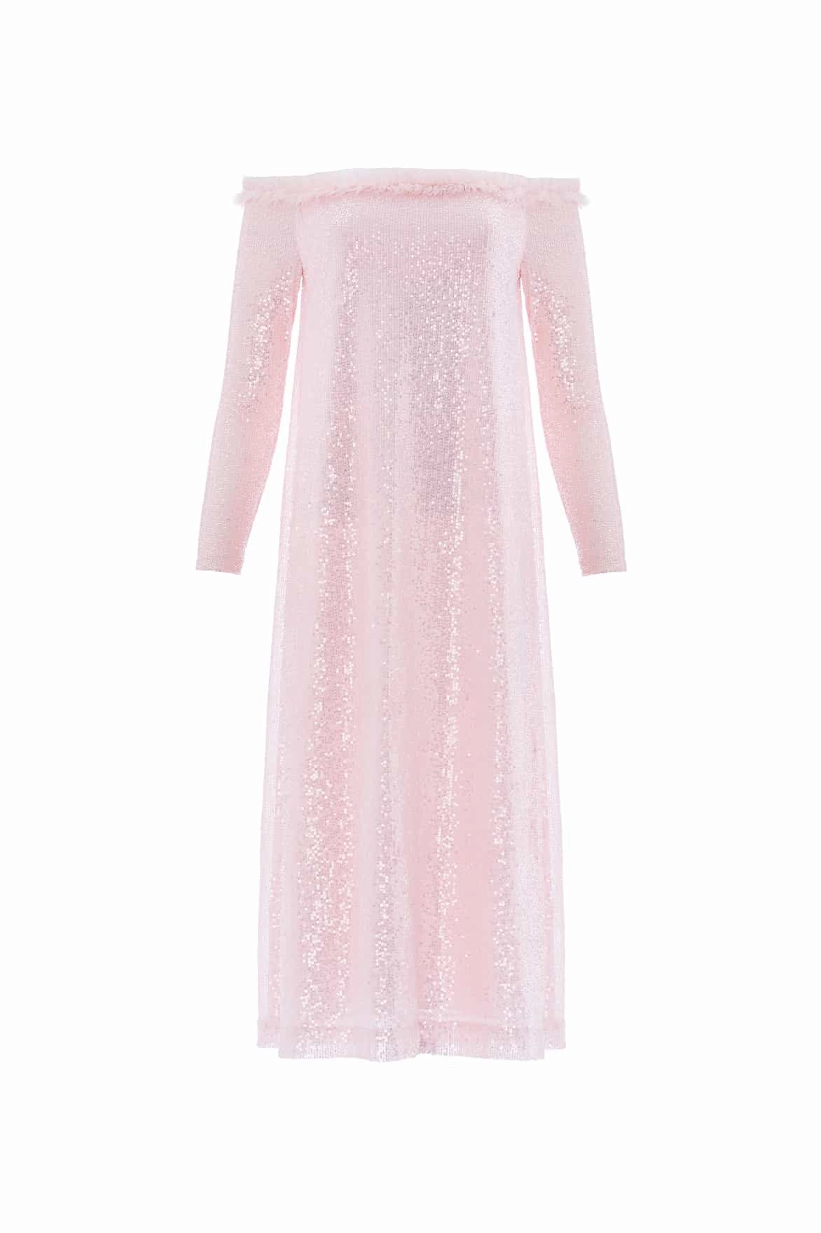 Esme Off-Shoulder Ballerina Dress Fine Texture Breezy Fit