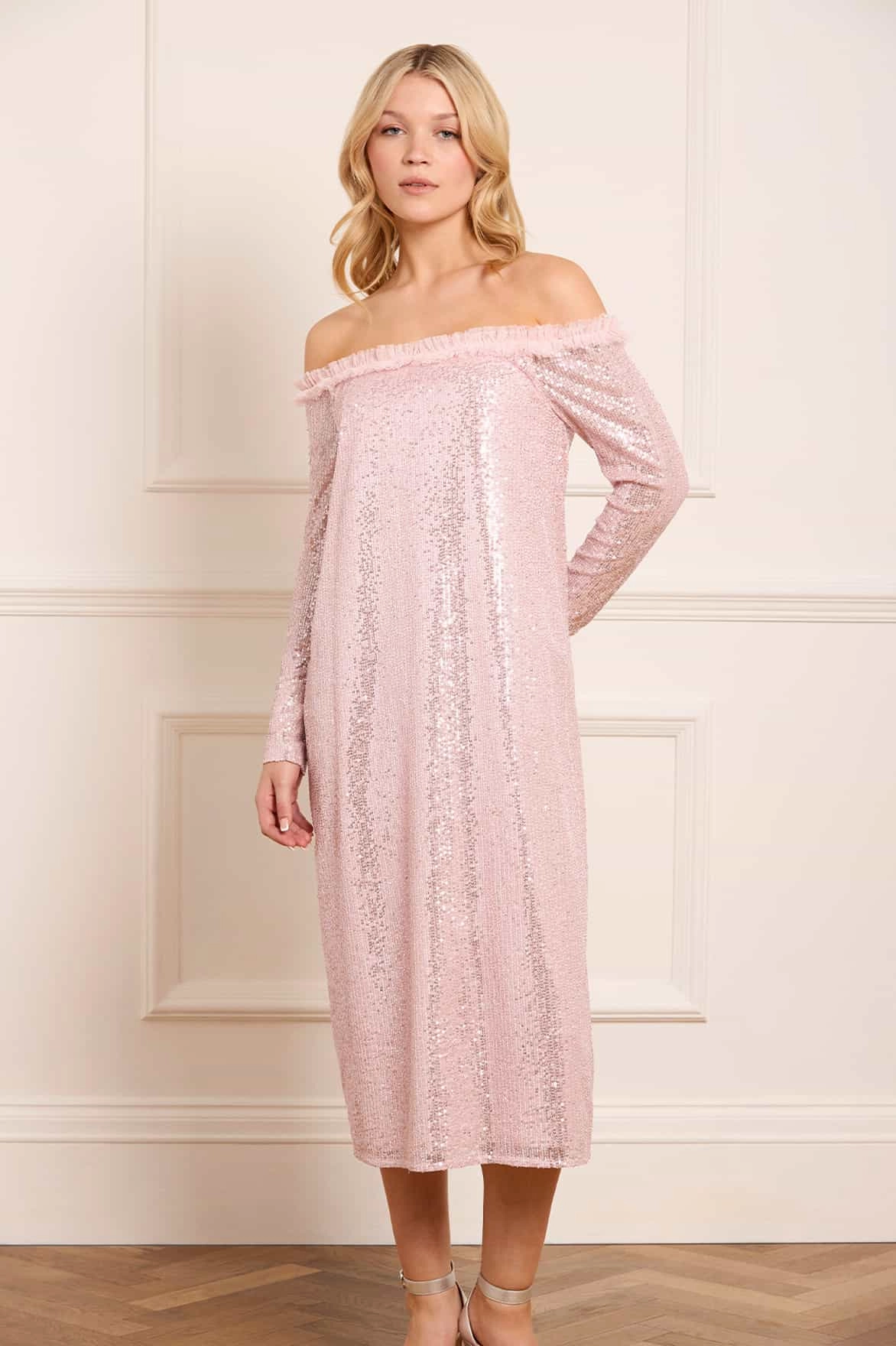 Esme Off-Shoulder Ballerina Dress Country View
