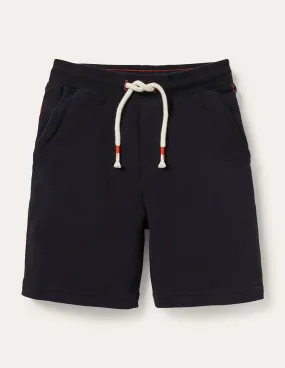 No Slip Waistband Essential Sweatshorts-Black